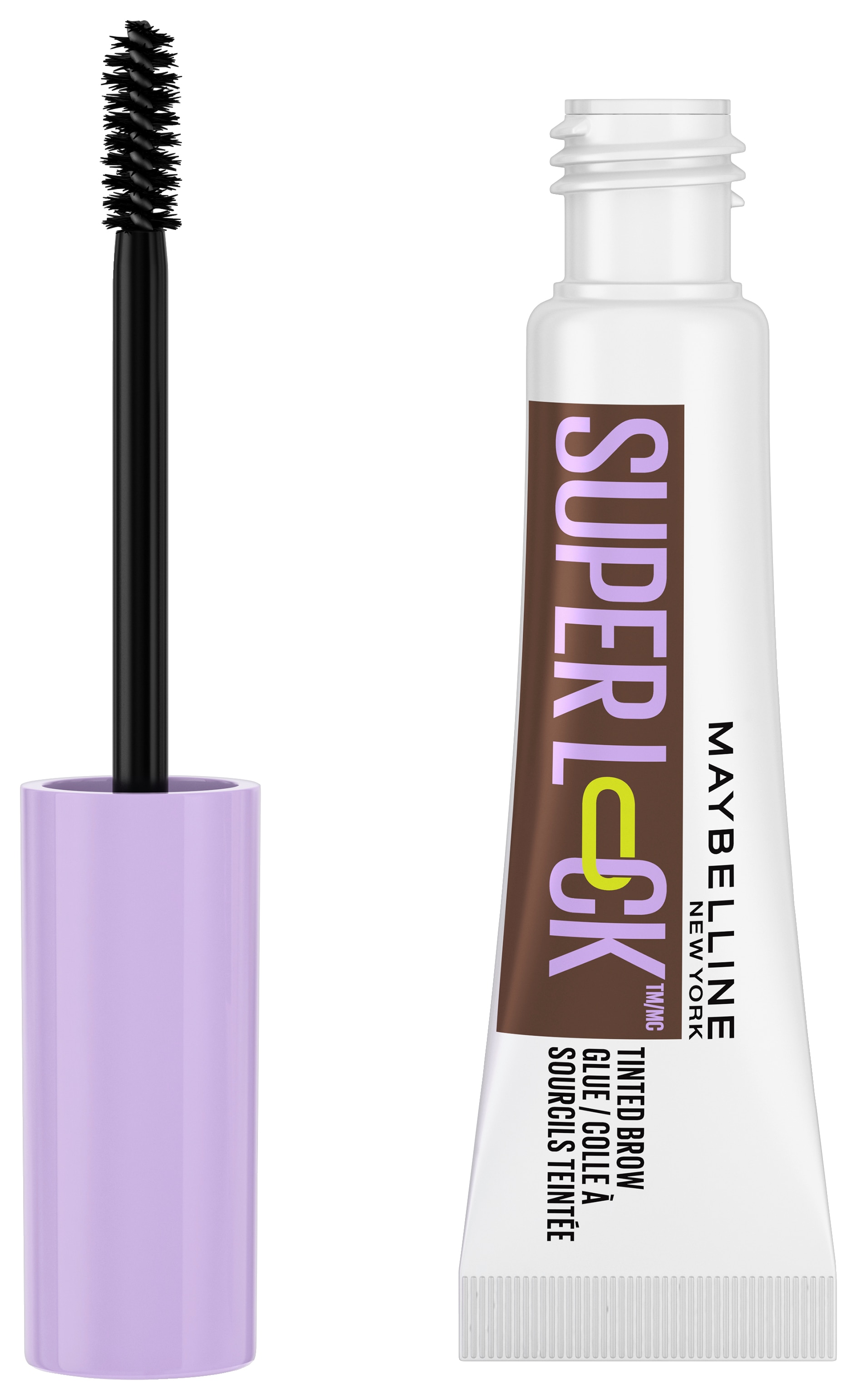 MAYBELLINE NEW YORK Augenbrauenpflege »SUPER LOCK BROW GLUE AUGENBRAUENGEL« fixiert, definiert, formt, setzt Highlights, wischfest