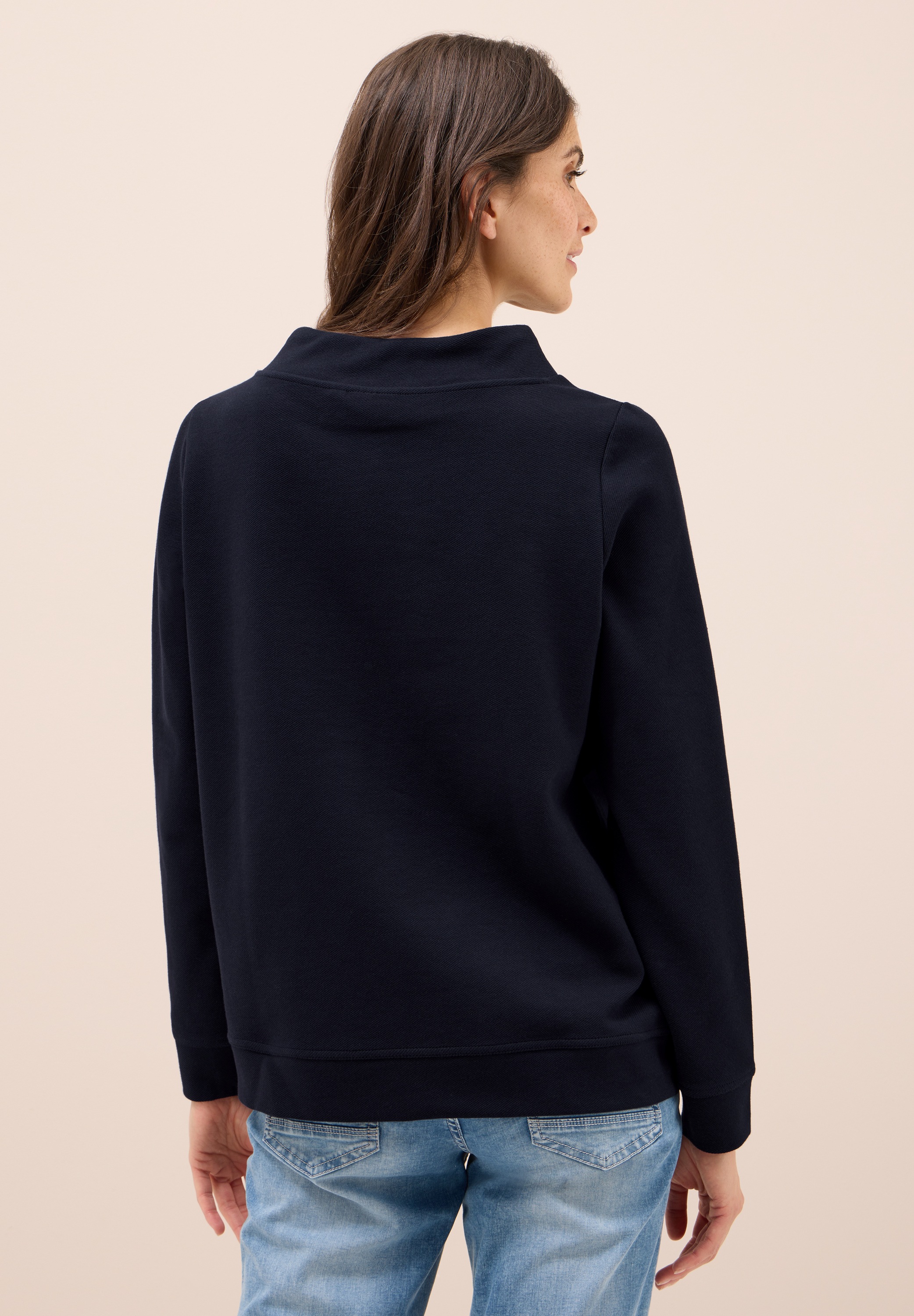 Cecil Sweatshirt, mit Tunnelzugband am Kragen günstig online kaufen