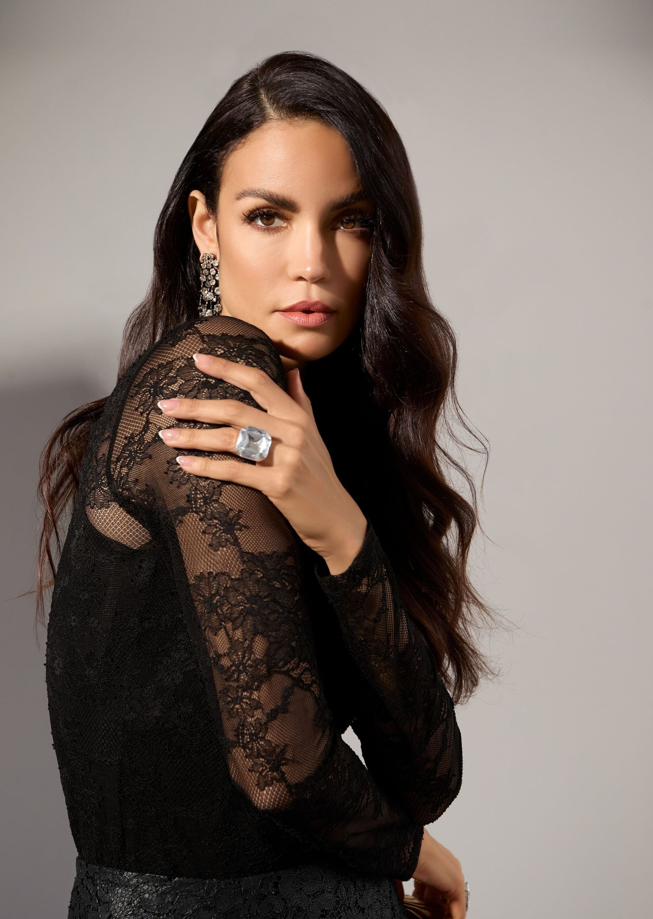 MADELEINE Langarmshirt "Mesh-Top Elegantes Rundhals-Oberteil aus feinem Net günstig online kaufen