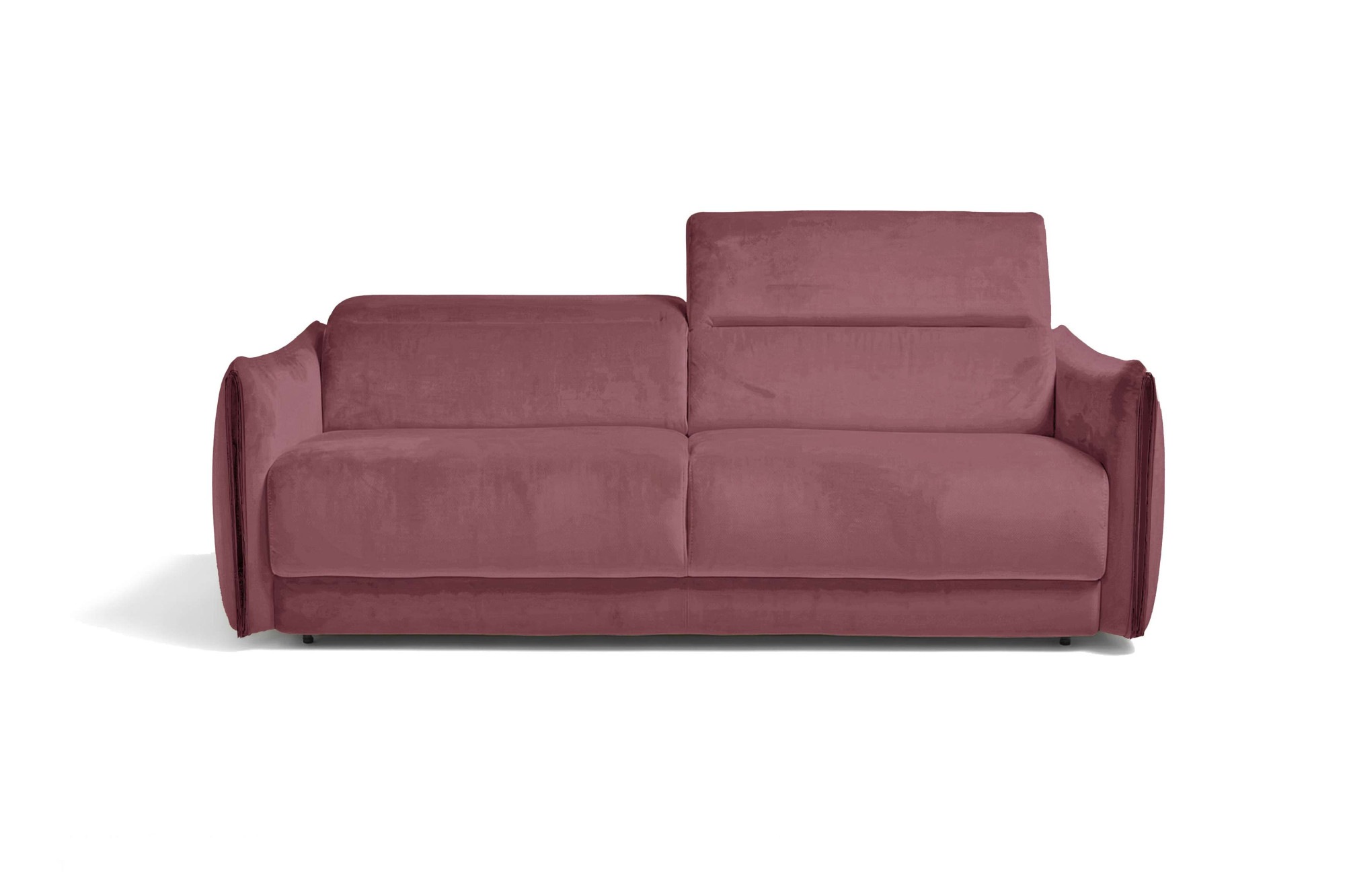 Egoitaliano Schlafsofa "FOX, 216 cm, Made in Italy-Designsofa mit Dauerschlaffunktion" Bettsofa, Luxus-Microfaser mit verstellbaren Kopfstützen