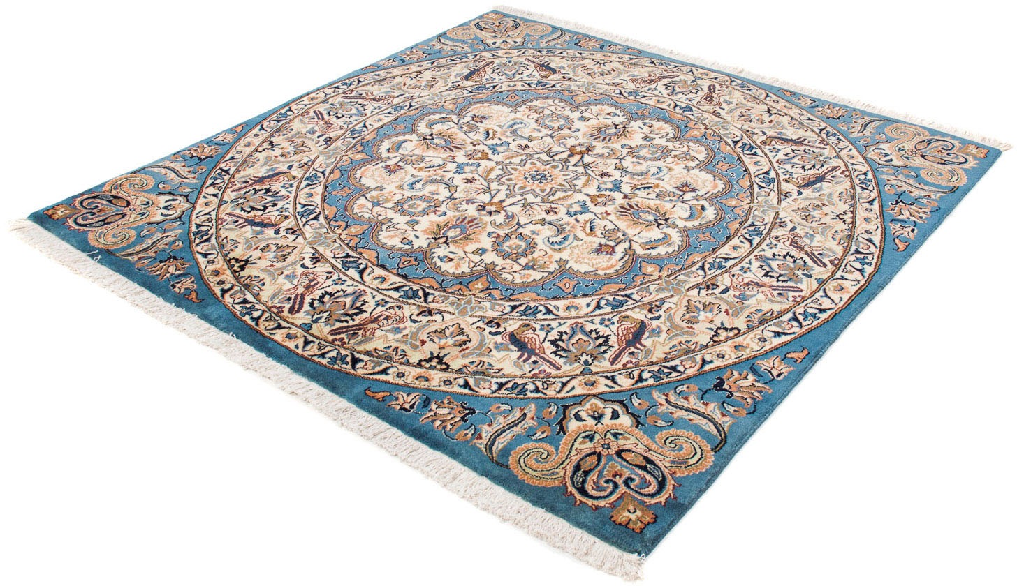 morgenland Orientteppich "Perser - Classic quadratisch - 153 x 148 cm - dunkelblau", quadratisch, 10 mm Höhe, Wohnzimmer