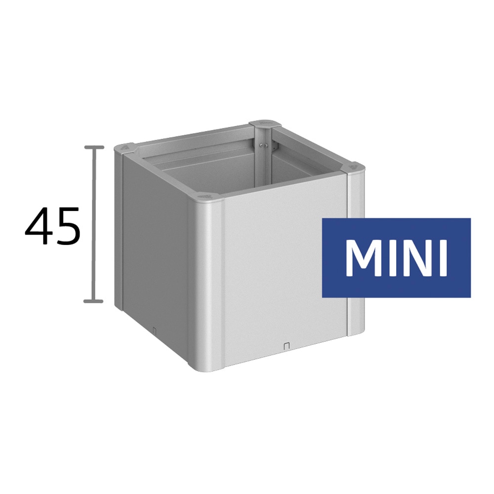 Biohort Hochbeet »BELVEDERE mini 0,5x0,5; verschiedene Farben« 53x53x45 cm, extrem langlebig, aus Metall
