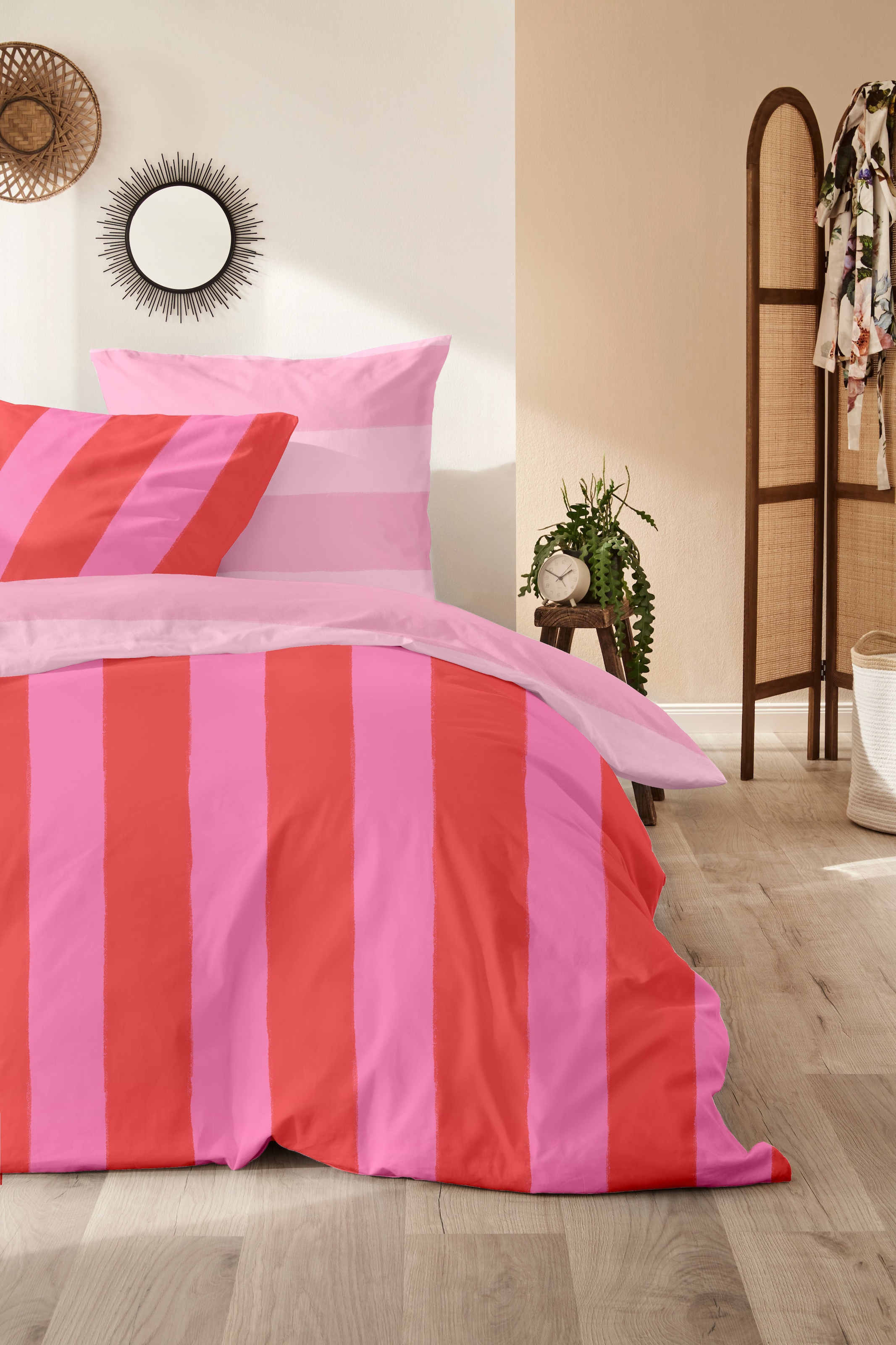 Primera Bettwäsche »Renforce-Bettwäsche Color Block«, mit kräftigen und sanften Farbkombinationen
