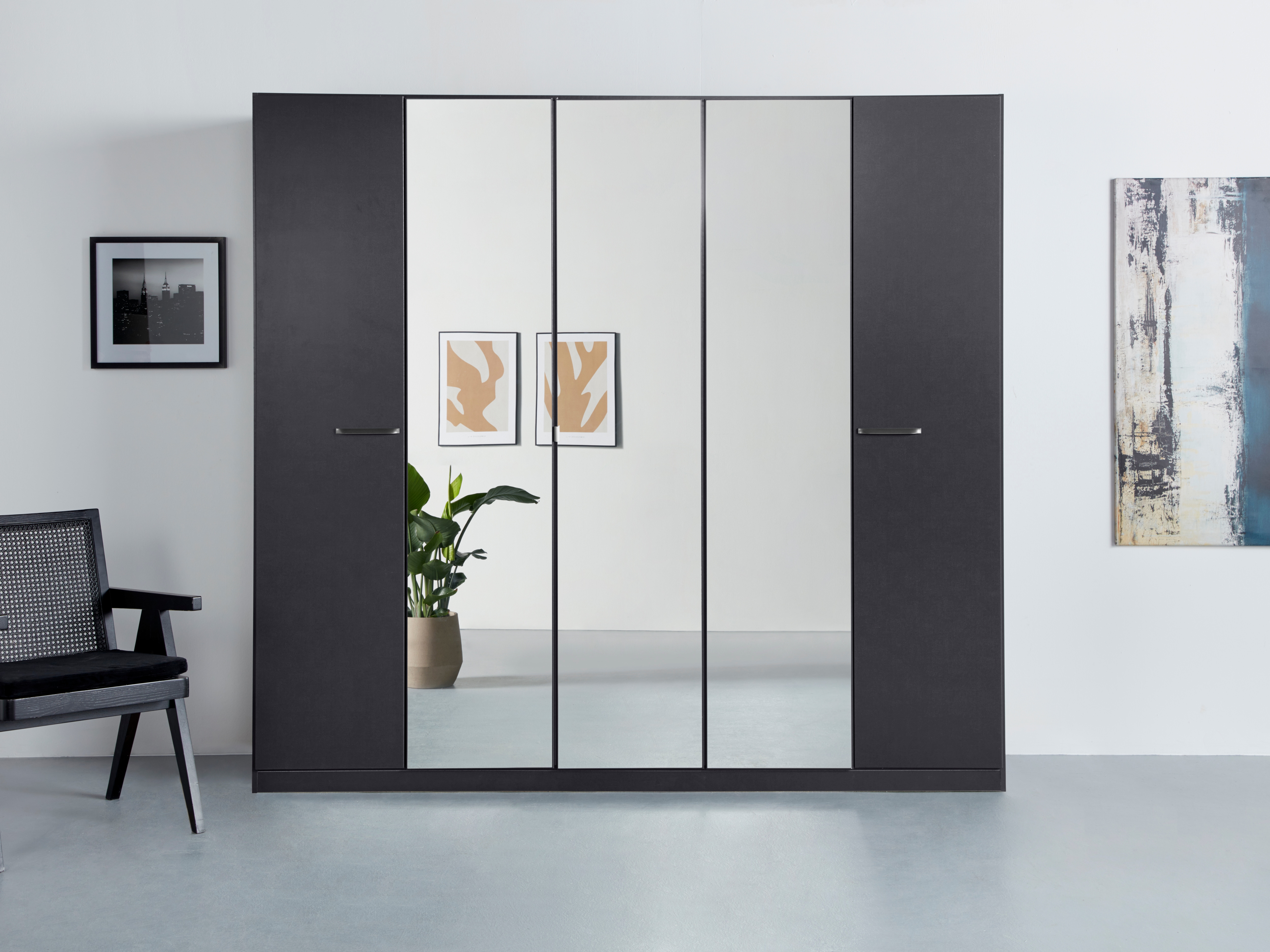 OTTO home Kleiderschrank "Mehrzweckschrank Aktenschrank Möbel Mietswohnung Schlafzimmer OTELI" erhältlich in Breiten 91-360 cm, ab Breite 136cm inkl. Innenschubladen, mit zusätzlichen Einlegeböden, optional mit Spiegel MADE IN GERMANY