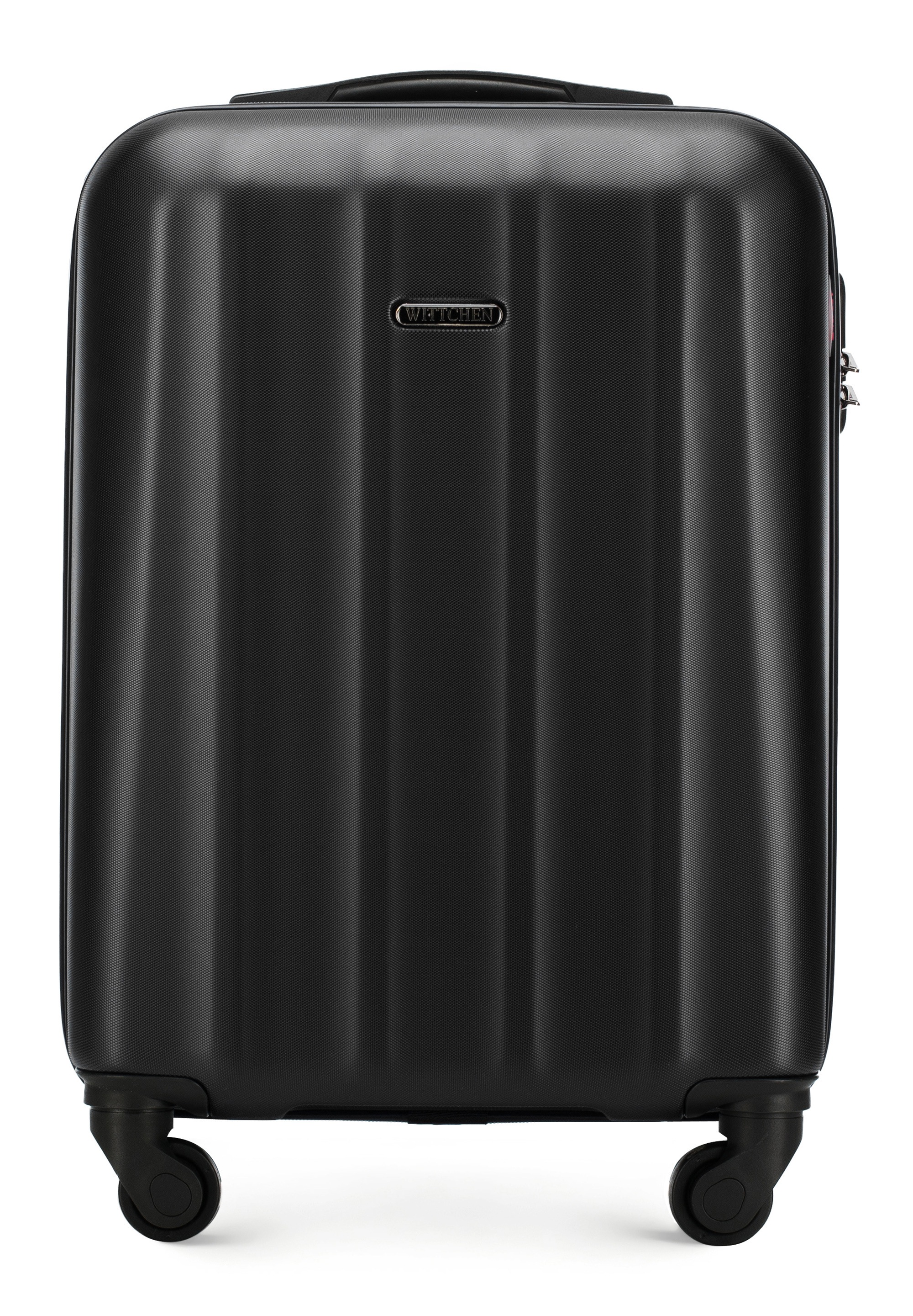 WITTCHEN Handgepäckkoffer »CRUISE LINE«, (nein), 4 Rollen, Cabin-sized Black Textured Polycarbonate Suitcase / WITTCHEN