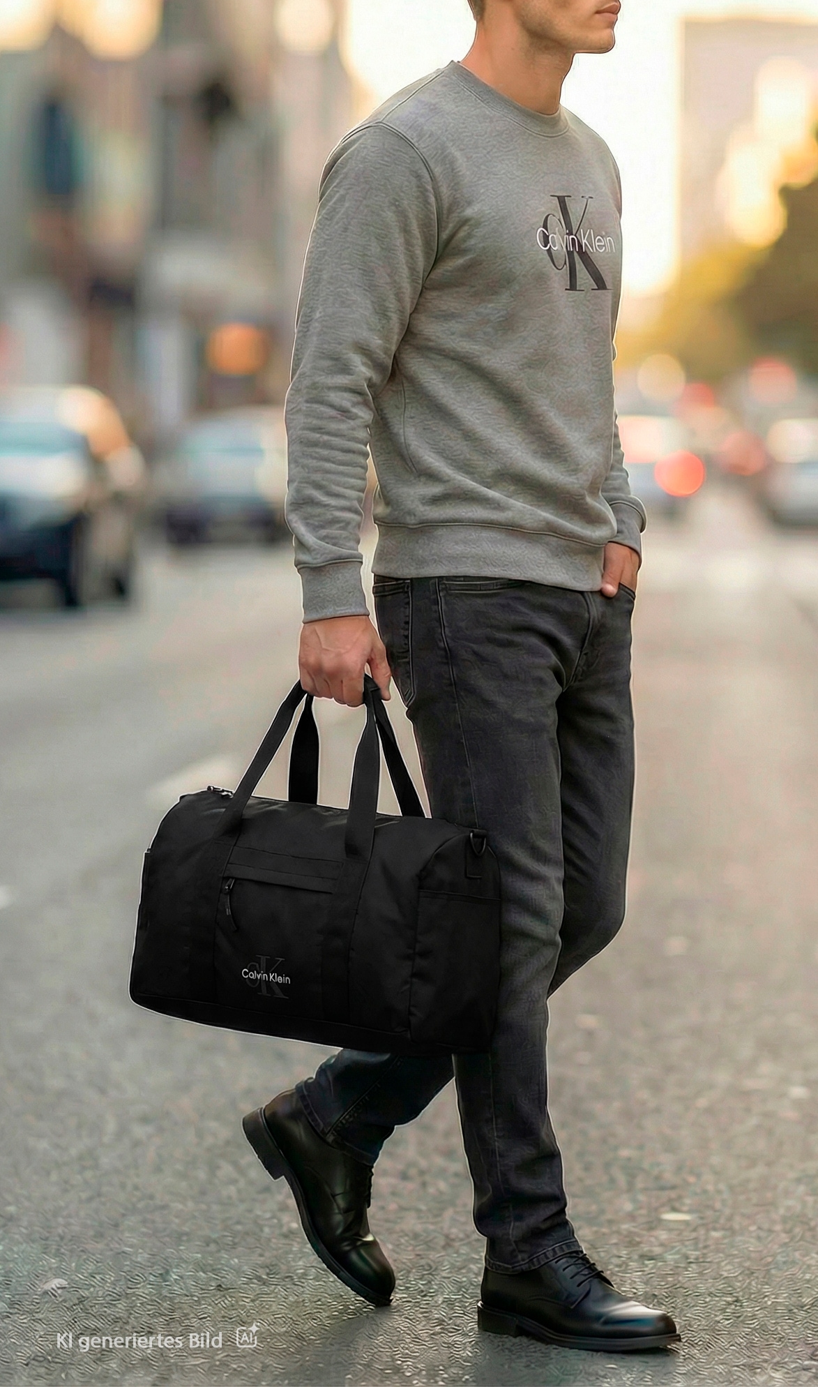 Calvin Klein Weekender »BOLD DUFFLE« Unisex Reisetasche, Urlaubstasche mit Umhängegurt und Logoschriftzug