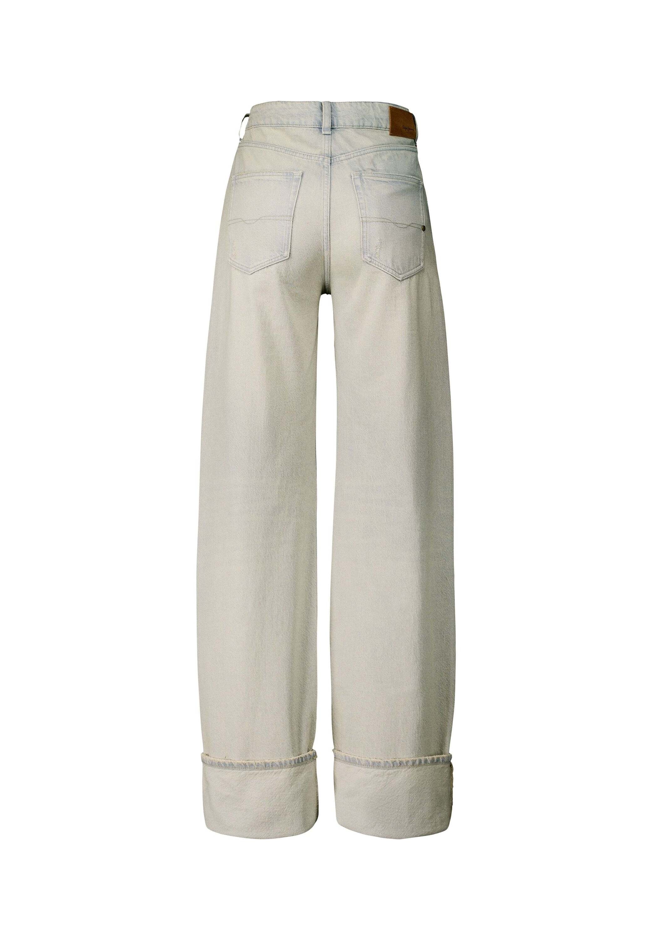 Pepe Jeans Straight-Jeans »straight leg jeans EDEN HW STRAIGHT BEIGE TONE«