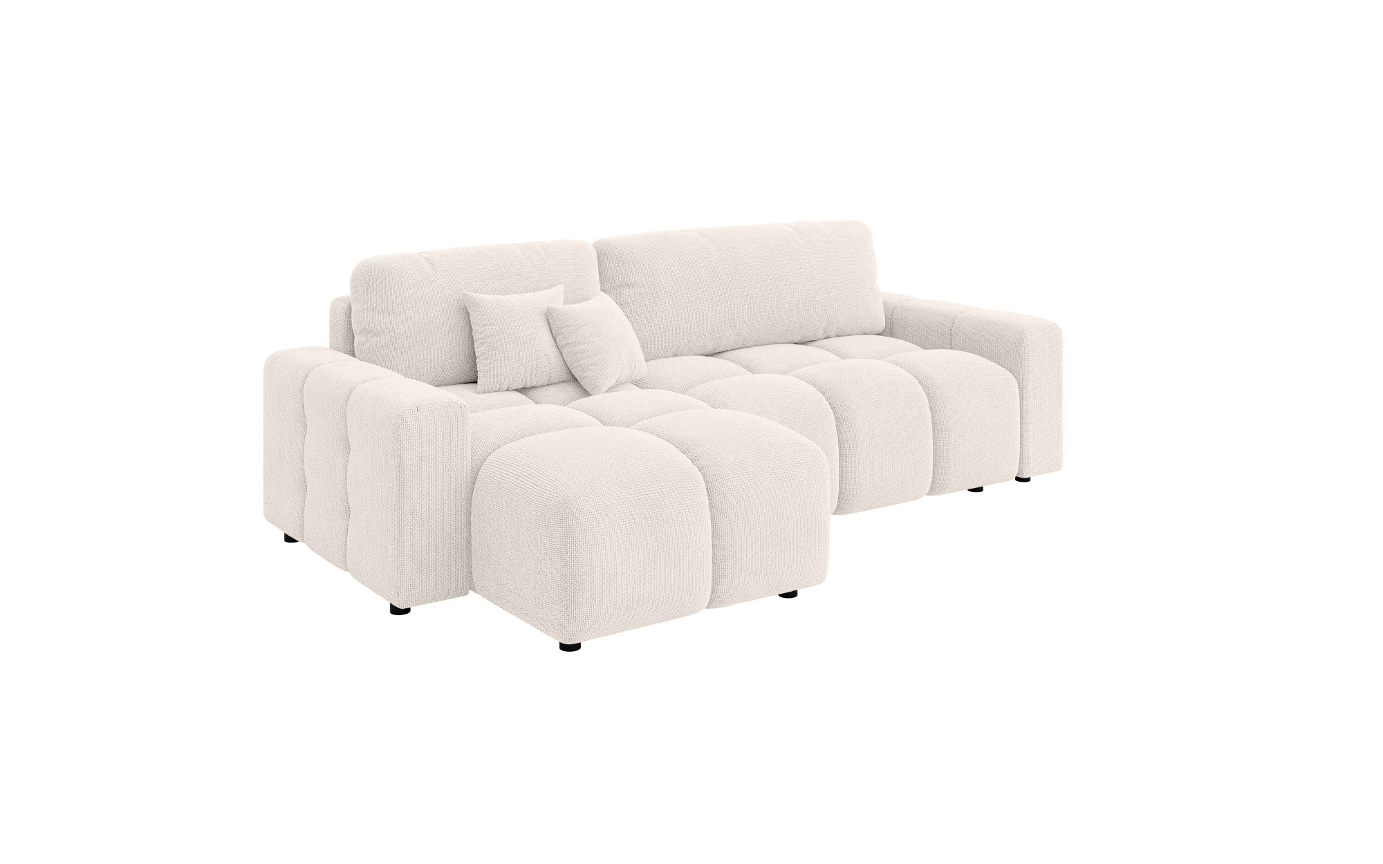 INOSIGN Ecksofa »FELICI, Schlafsofa 233cm, L-Form mit Recamiere beidseitig montierbar«, Designsofa mit Bettfunktion und Bettkasten, Maße B/T/H: 233/142/88 cm