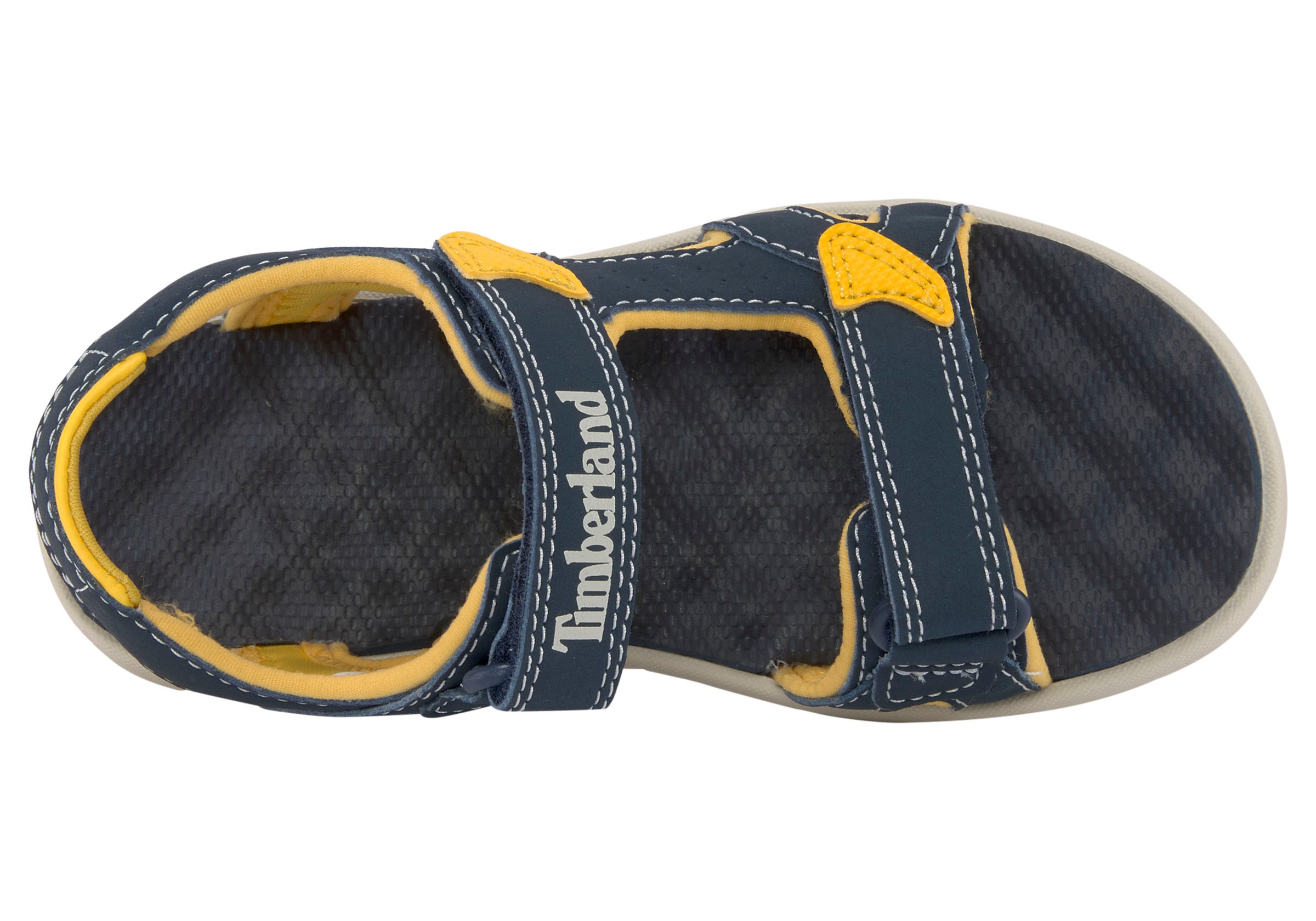 Timberland unisex pour enfant. TB0A1QXU0191 Perkins Row Sandals navy (24), Plat, Velcro, Casuel, Marine, mode enfantine 3