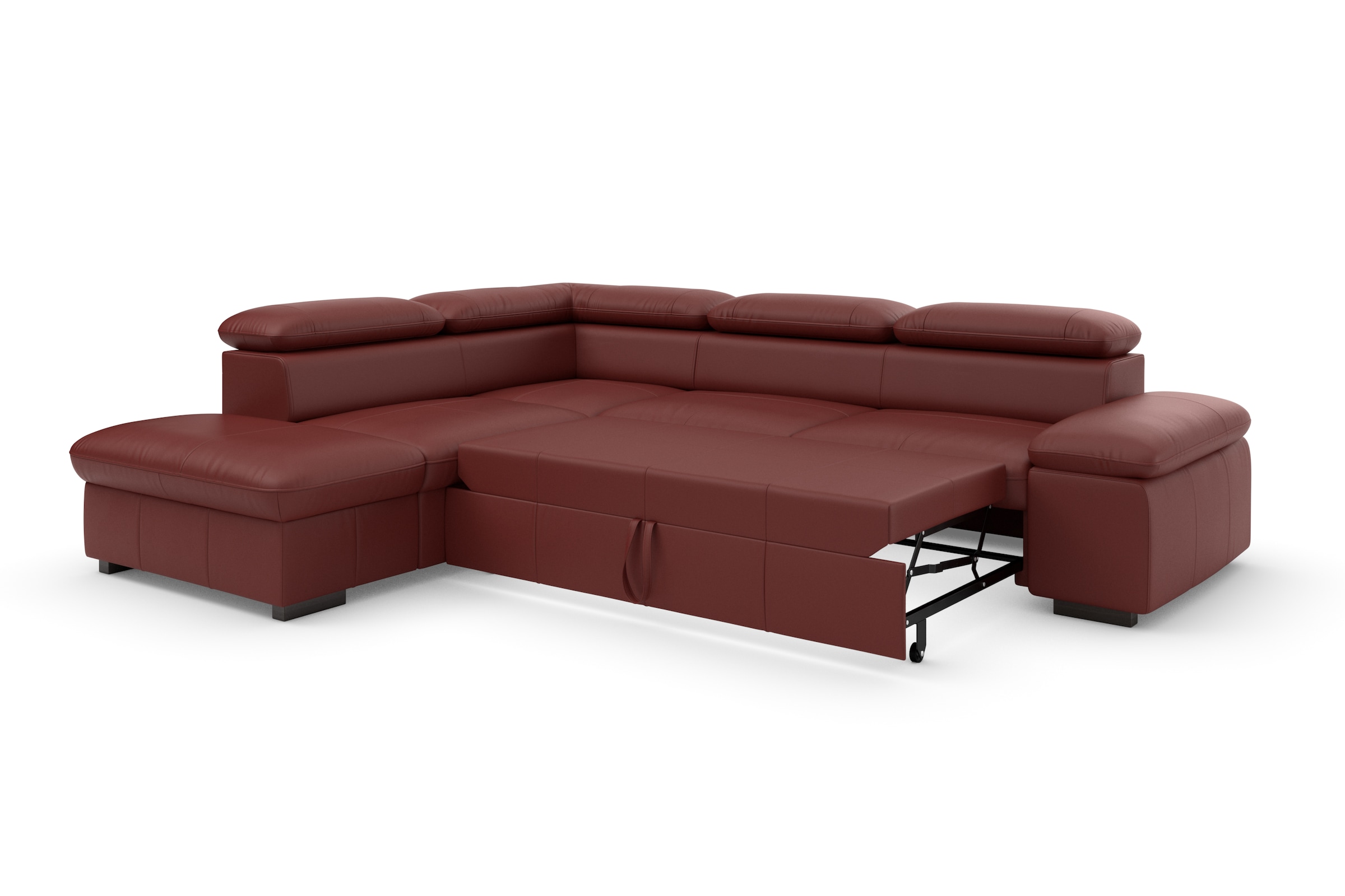 Home affaire Ecksofa »Alberto L-Form«, mit Kopfteilverstellung, wahlweise mit Bettfunktion