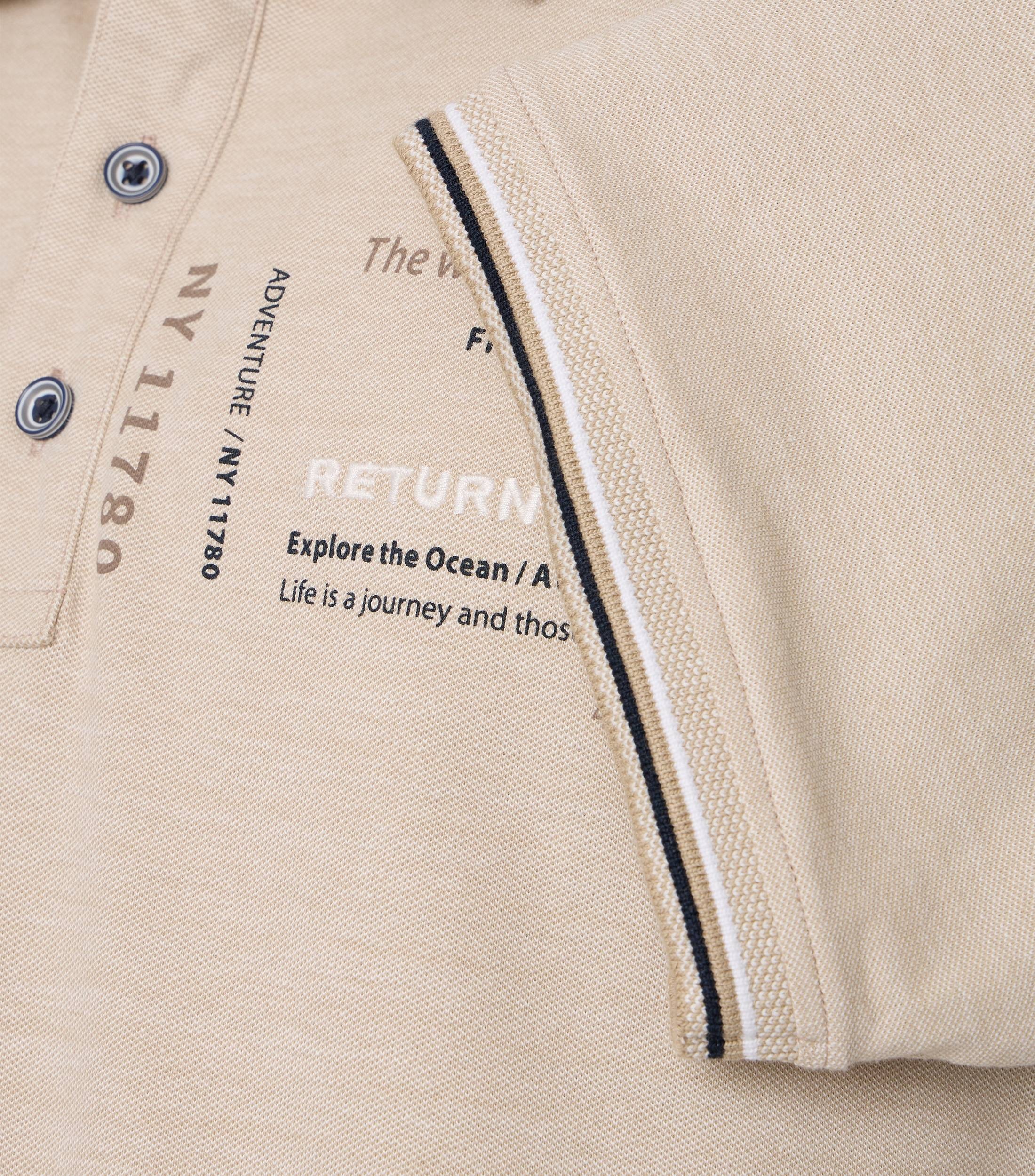 CASAMODA Polo Shirt Men Beige L 5
