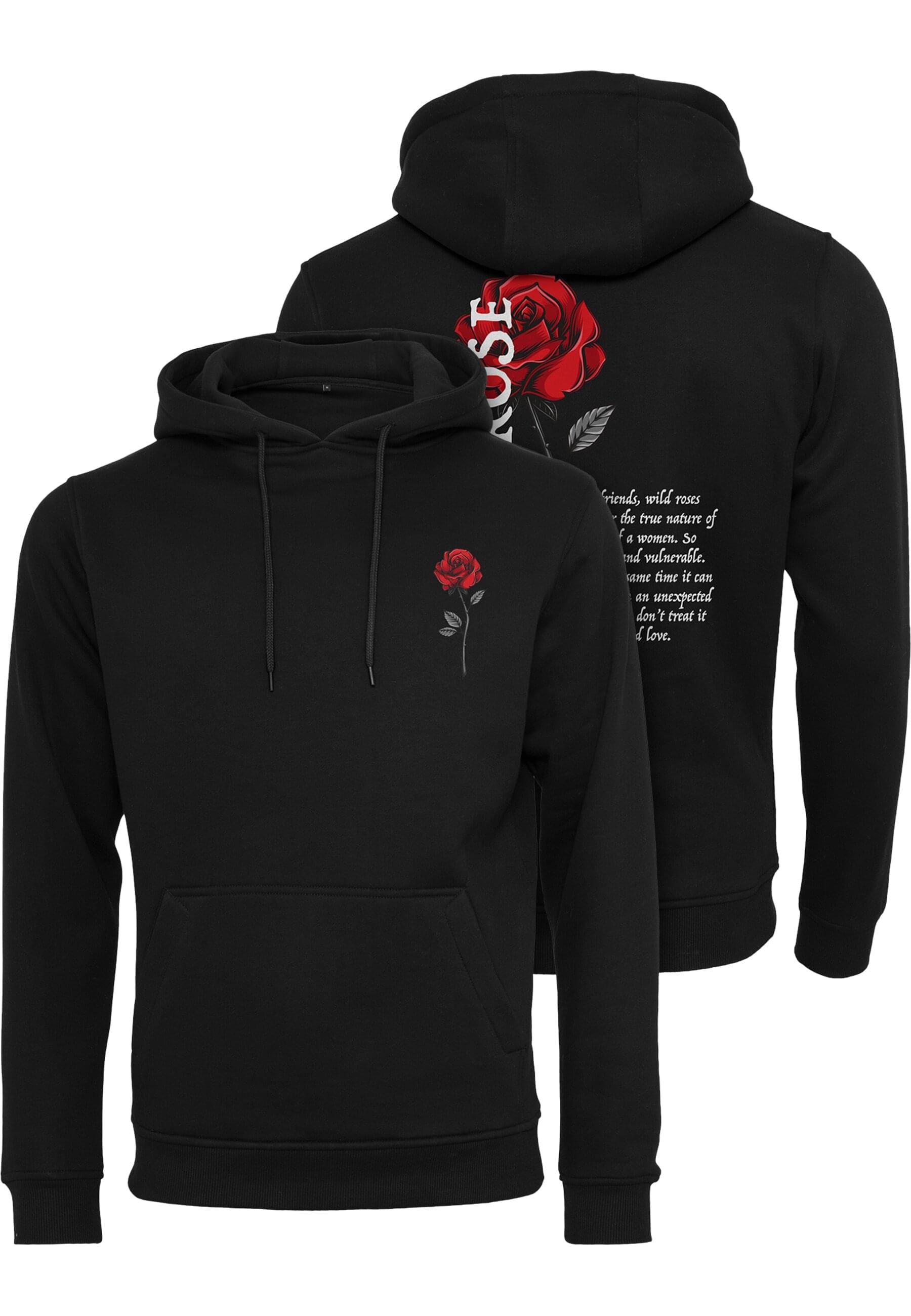 MisterTee Kapuzensweatshirt "MisterTee Herren Wild Rose Hoody" 1 Stk. tlg. günstig online kaufen