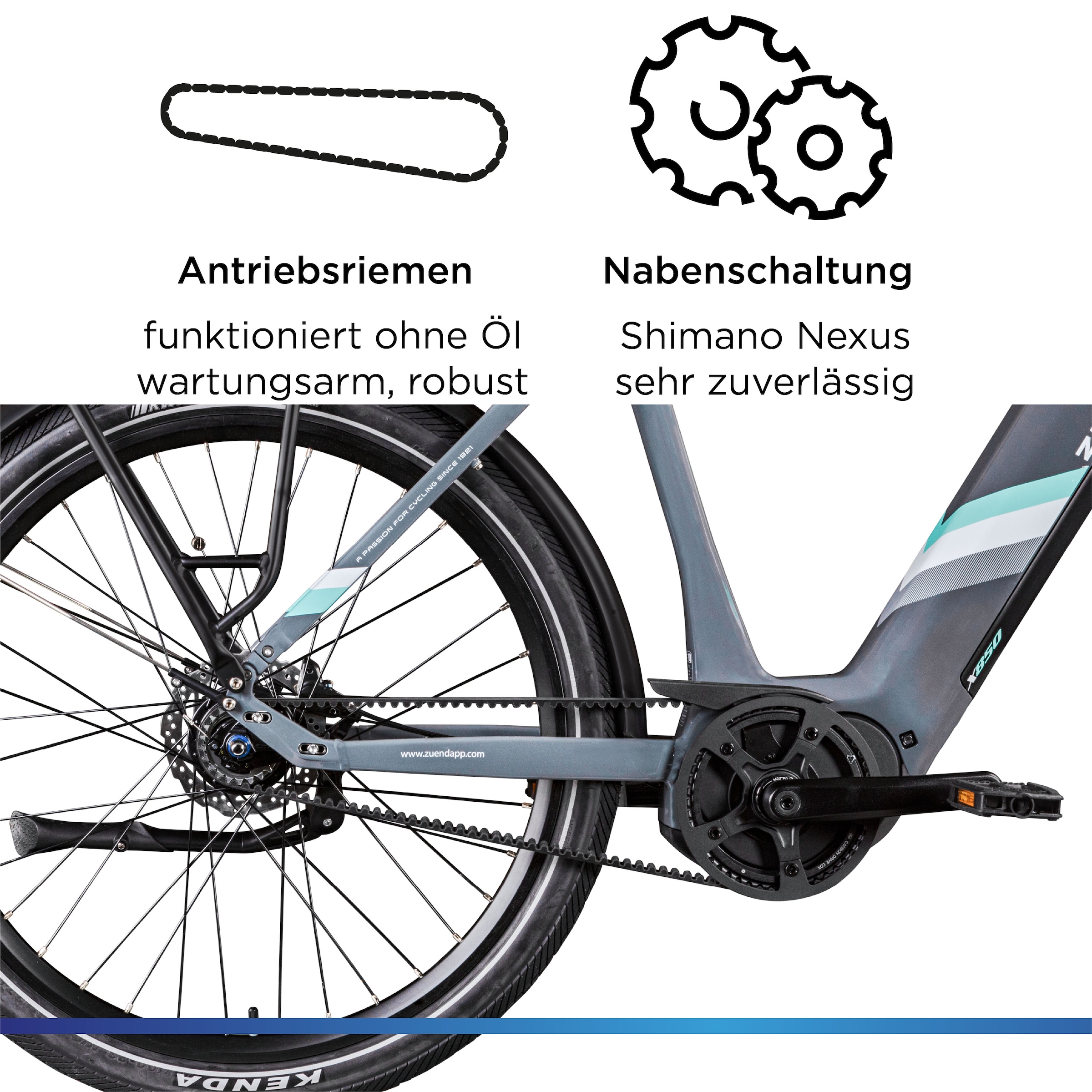 Zündapp »X850« 7 Gang Nabenschaltung Mittelmotor 250 W Pedelec, Elektrofahrrad für Damen und Herren