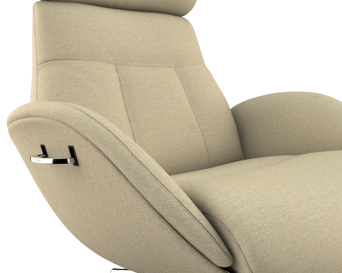 FLEXLUX Relaxsessel »Elegant, Funktionsessel, Polstersessel, Armlehnen-, TV-Fernsehsessel,«, Premium Komfort, Rücken- und Kopfteilverstellung, Drehbar, Fuß Alu