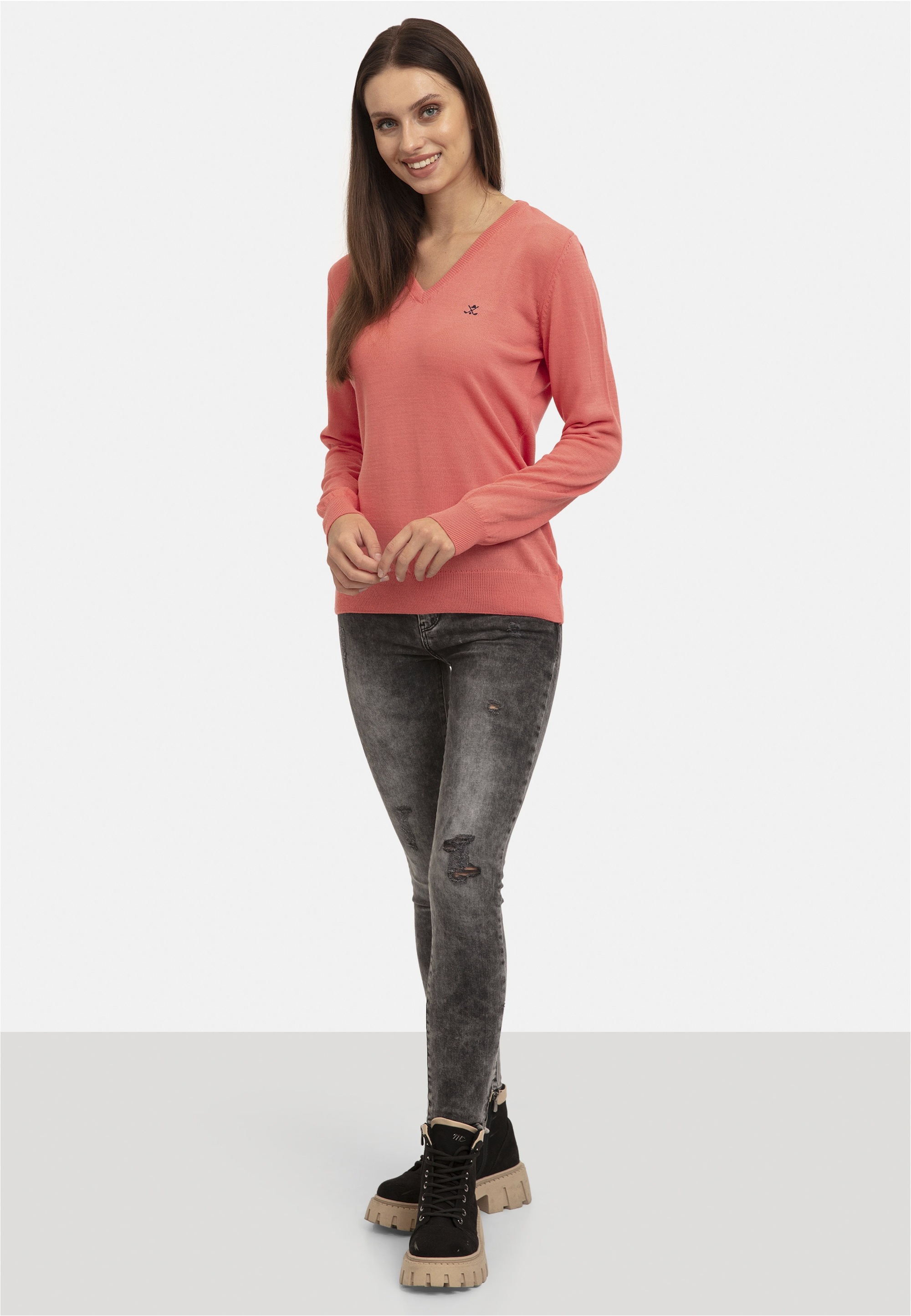 SIR RAYMOND TAILOR Strickpullover »Verty«, (1 tlg.), mit klassischem V-Ausschnitt