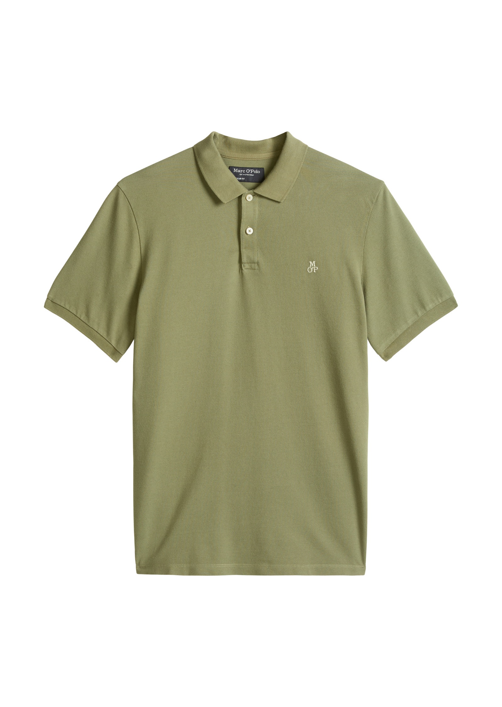 Poloshirt MARC O'POLO "aus reiner Bio-Baumwolle", Herren, Gr. XS, grün (olive), Obermaterial: 100% Baumwolle, unifarben, regular fit, Rippbündchen, Shirts