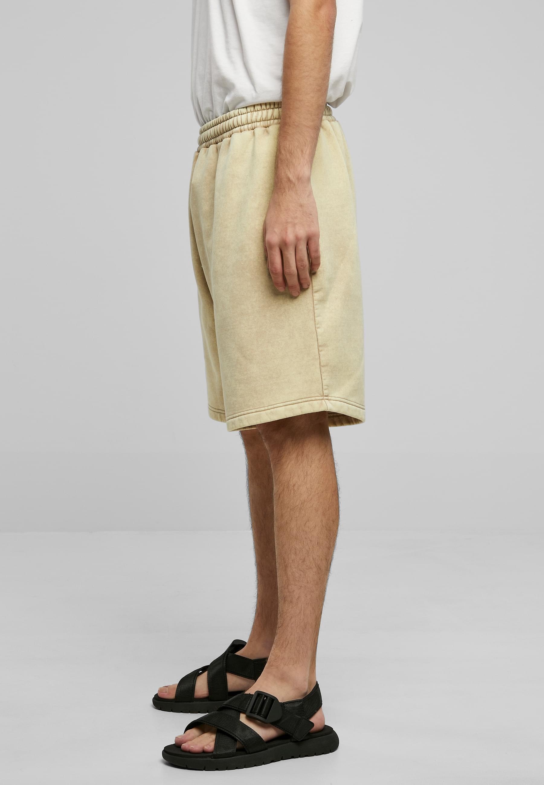 URBAN CLASSICS Sweatshorts »Urban Classics Herren Heavy Stone Washed Sweat Shorts«, (1 tlg.)