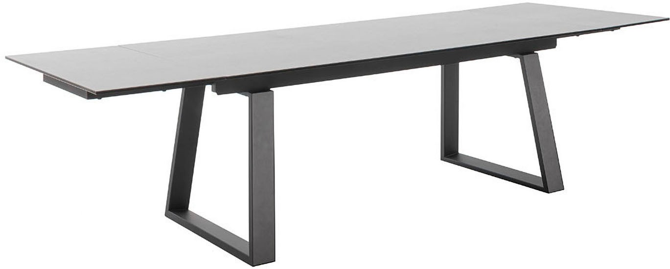 MCA furniture Esstisch »NARBONNE Kufentisch 200-300 cm«, (Einzelstück), Keramik,Metall,Stirnauszug,ausziehbar,Tischplatte 13 mm,10-12 Personen