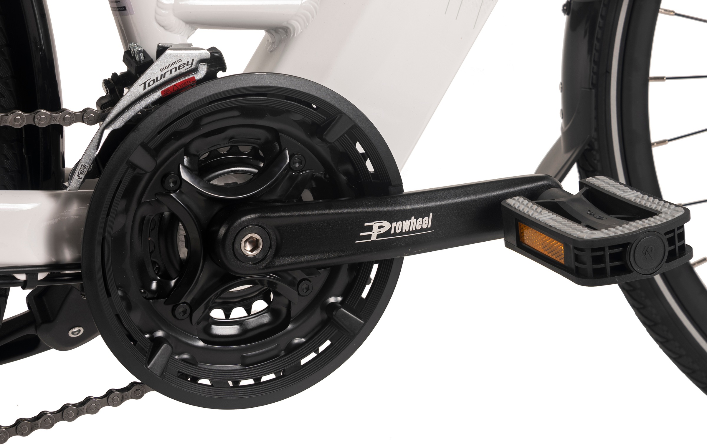 Adore E-Bike »28" Alu Trekking E-Bike ATR-180 Heckmotor 50NM / 15Ah Glacier White«, 24 Gang, Shimano, Tourney, Heckmotor 250 W
