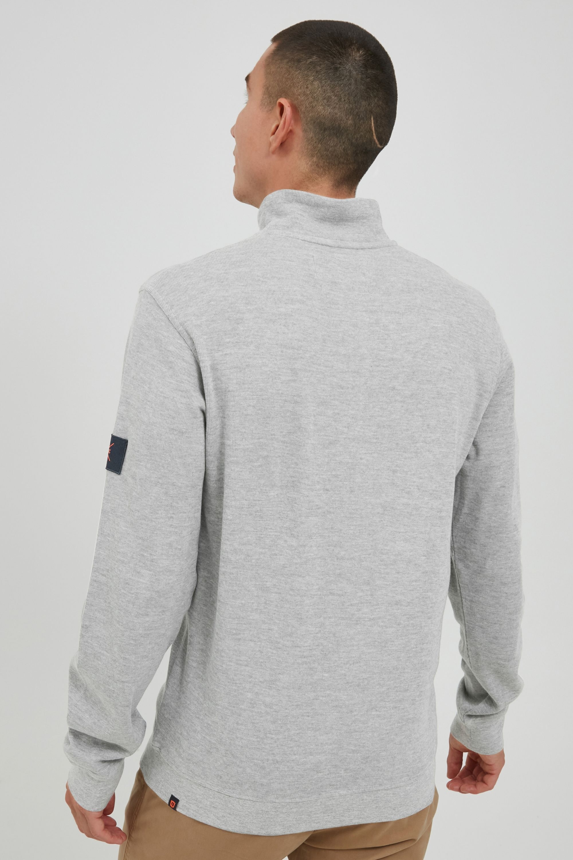 Indicode IDArcelino Men's Pullover Light Grey Mix M 3