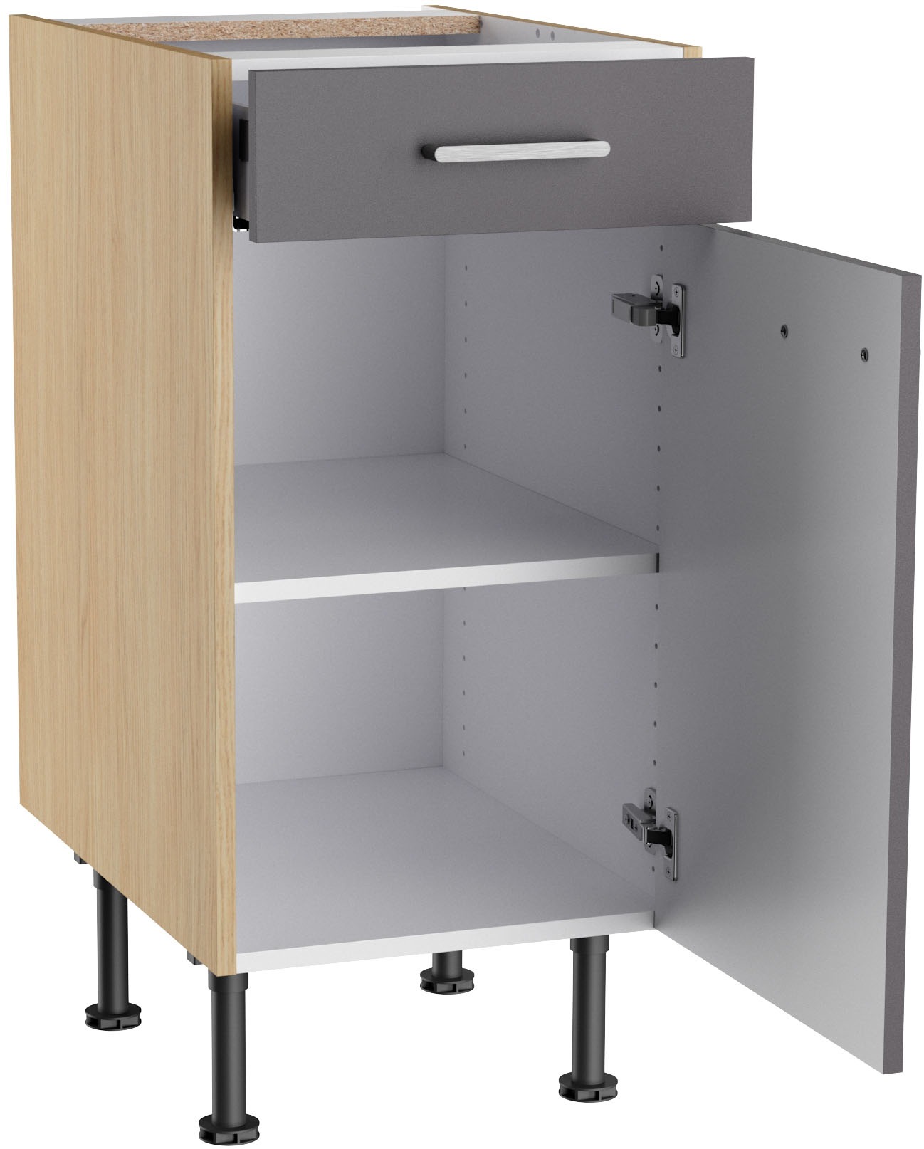 KOCHSTATION Unterschrank »KS-Lucy« Breite 40 cm, höhenverstellbare Füße, Soft-Close