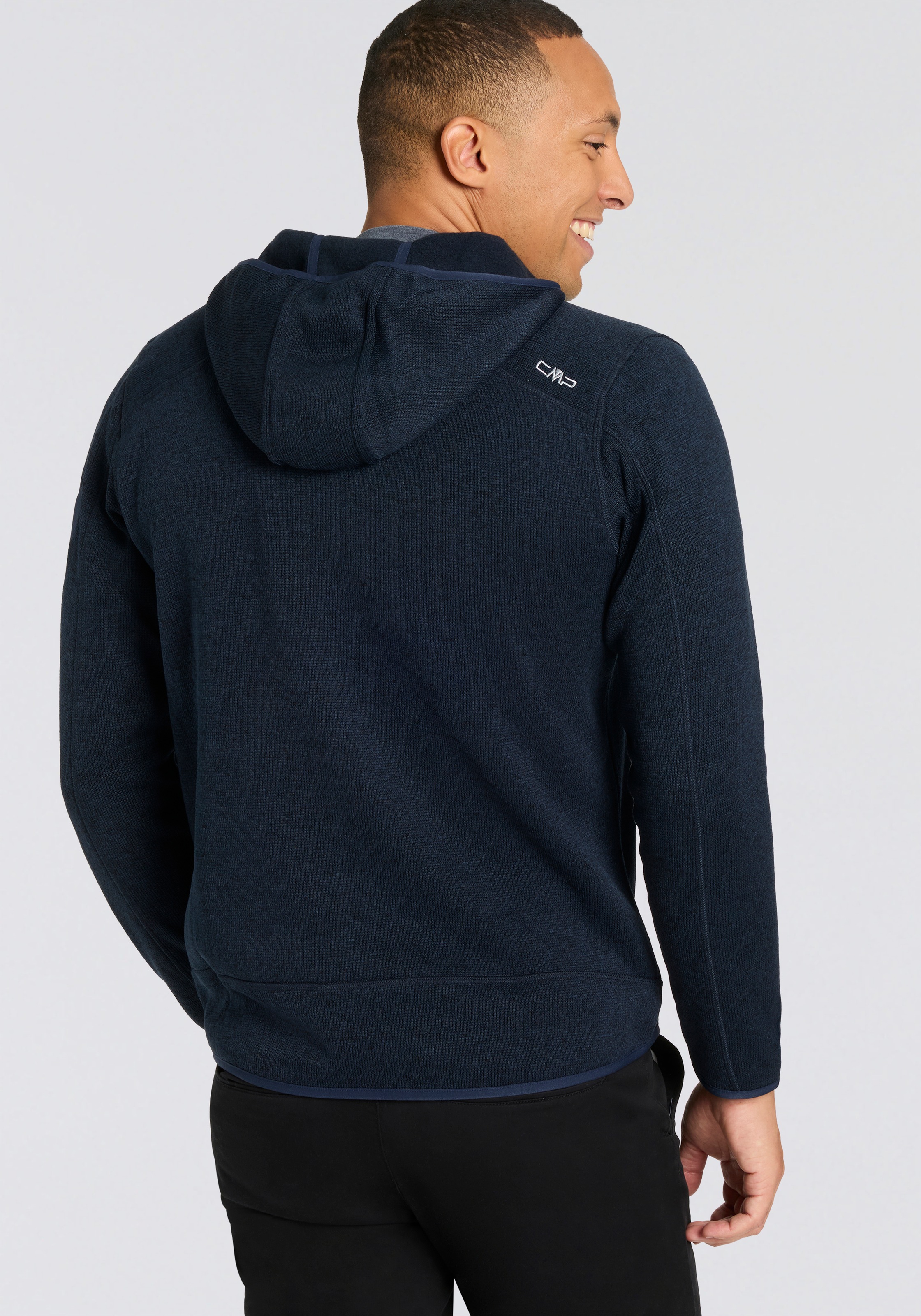 CMP Strickfleecejacke »MAN JACKET FIX HOOD«, (1 St.), mit Kapuze