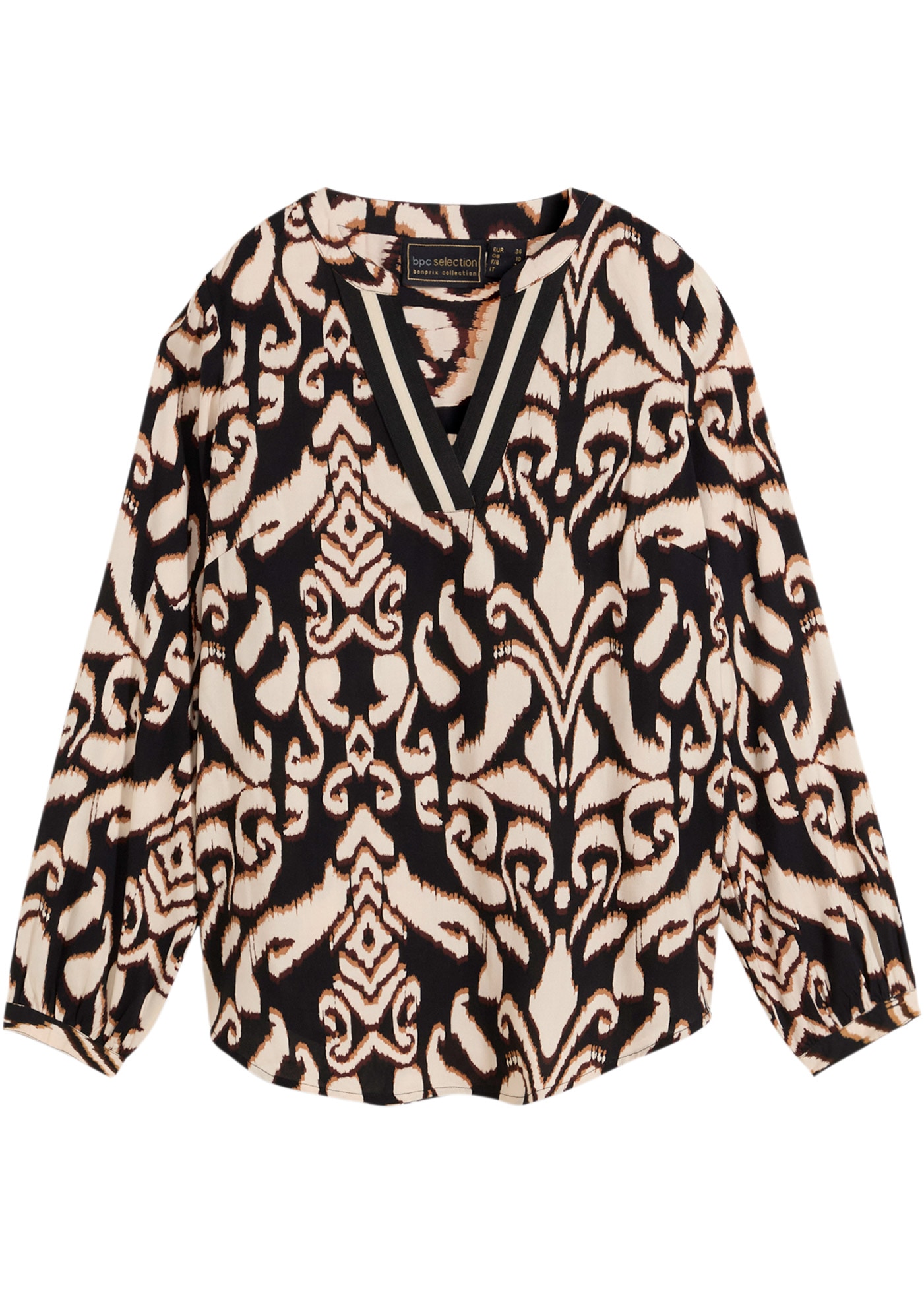 bonprix Tunika »Tunikabluse aus fließender Viskose« Tunikabluse aus fließender Viskose