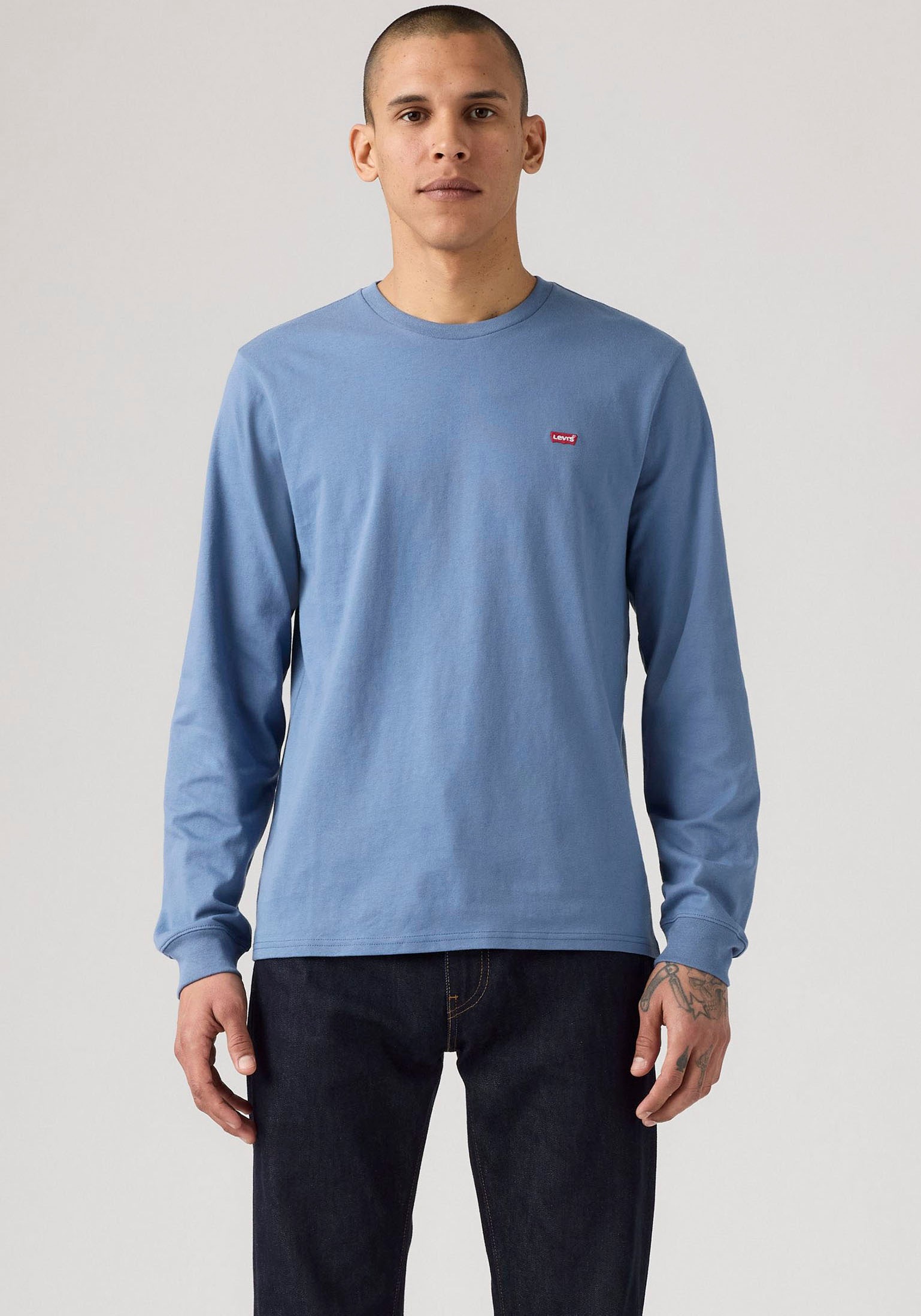 Levis Langarmshirt mit Logo-Applikation günstig online kaufen