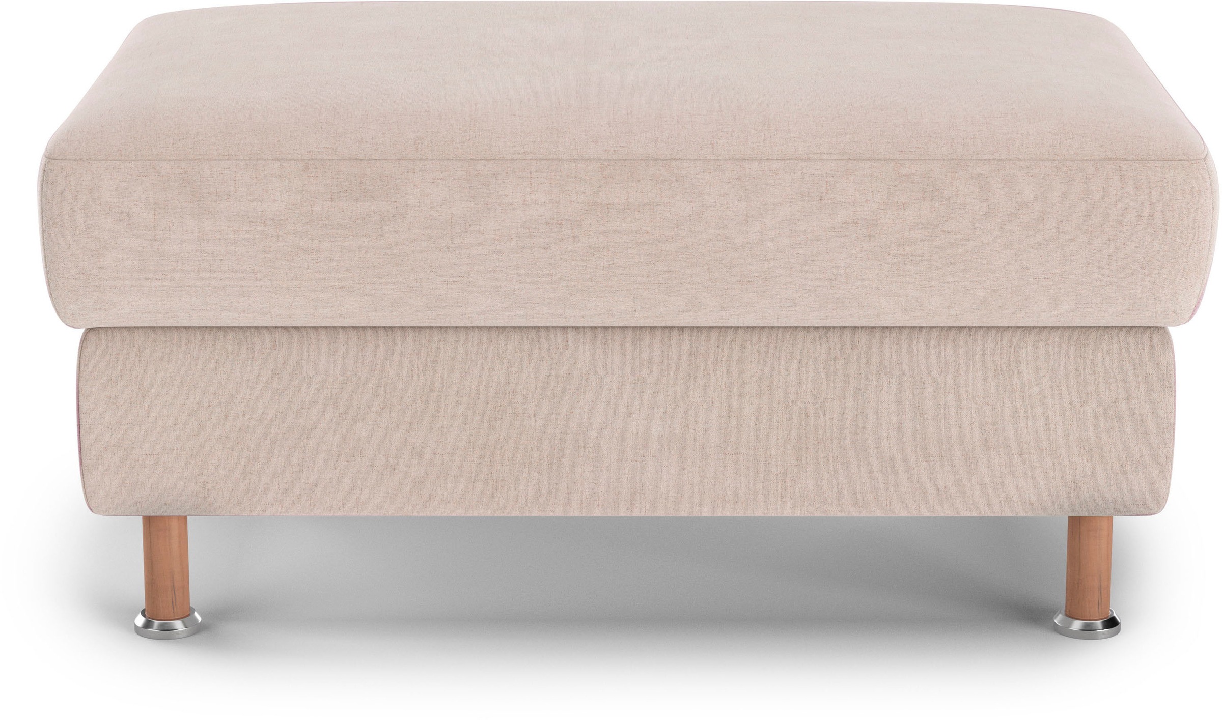 Home affaire Polsterhocker »Calypso«, Holzfuesse mit Metallteller