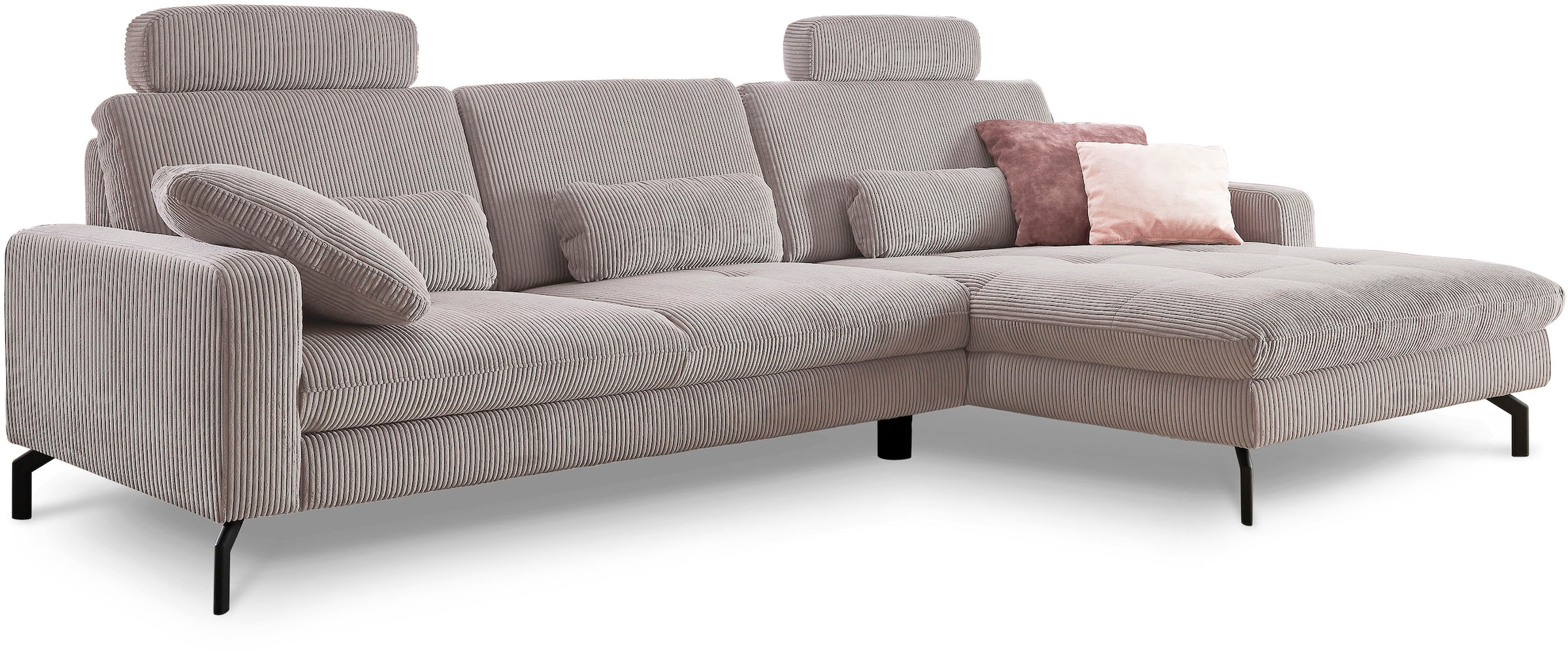 Die PlanBar Ecksofa »MP-IN20110 L-Form mit Federkern-Polsterung«, optional mit Funktionen erhältlich