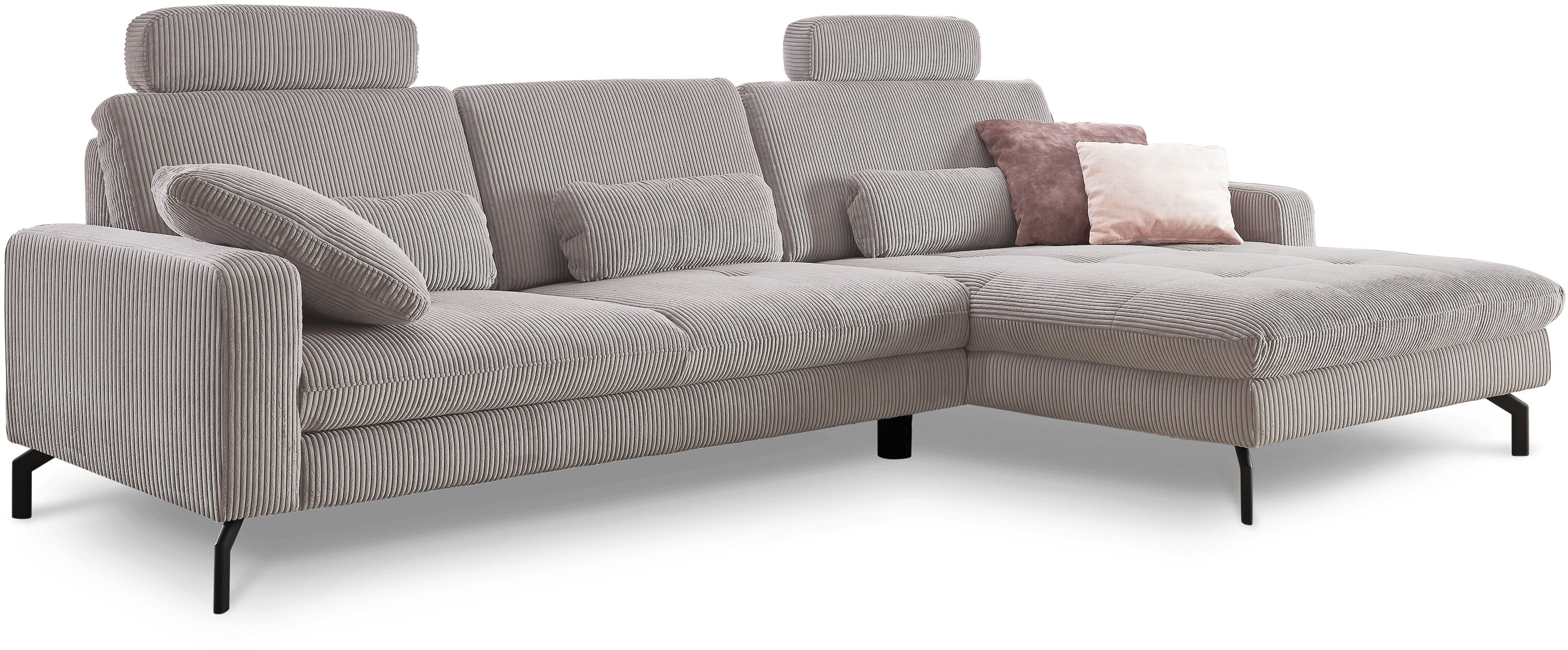 Die PlanBar Ecksofa "MP-IN20110 L-Form mit Kaltschaum-Polsterung" optional mit Funktionen erhältlich