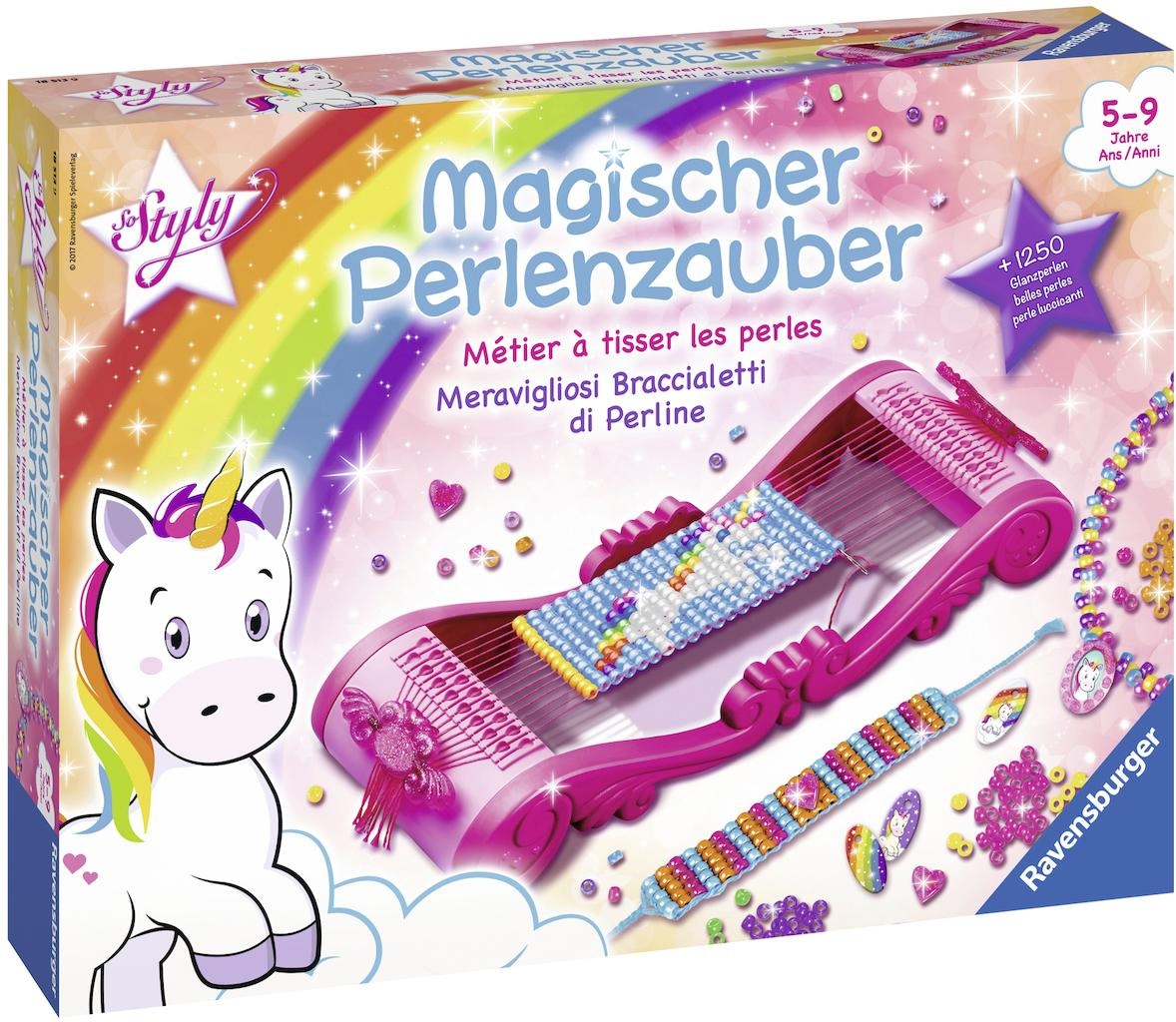 Ravensburger Kreativset »So Styly, Magischer Perlenzauber Einhorn«, (Set), Made in Europe; FSC® - schützt Wald - weltweit