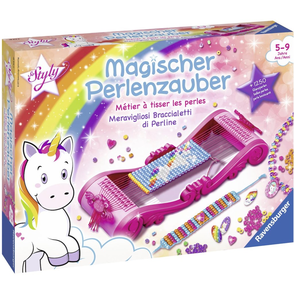 Ravensburger Kreativset »So Styly, Magischer Perlenzauber Einhorn«, (Set), Made in Europe; FSC® - schützt Wald - weltweit