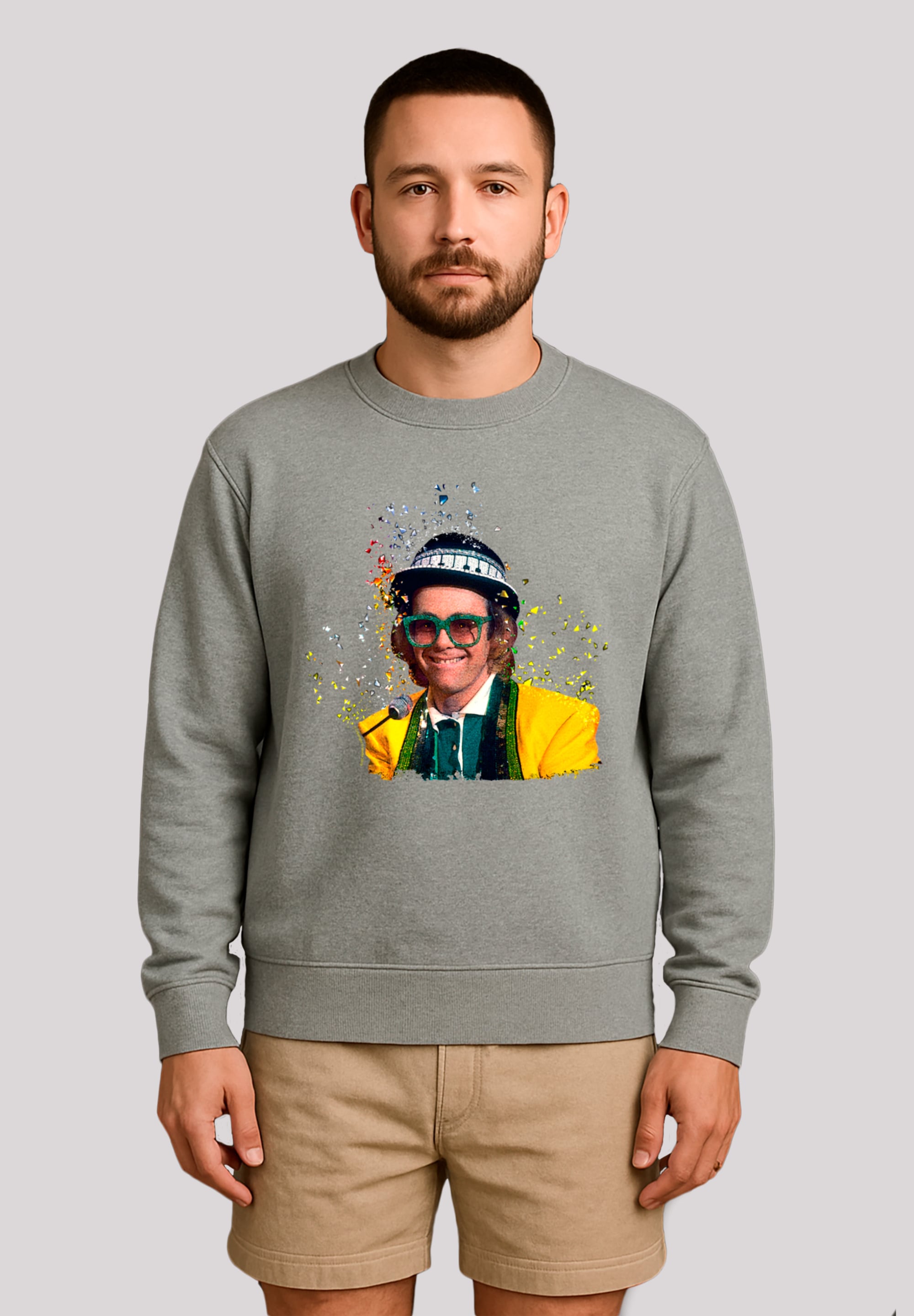 F4NT4STIC Sweatshirt "TV Times Elton John At The Piano 1977", Premium Quali günstig online kaufen