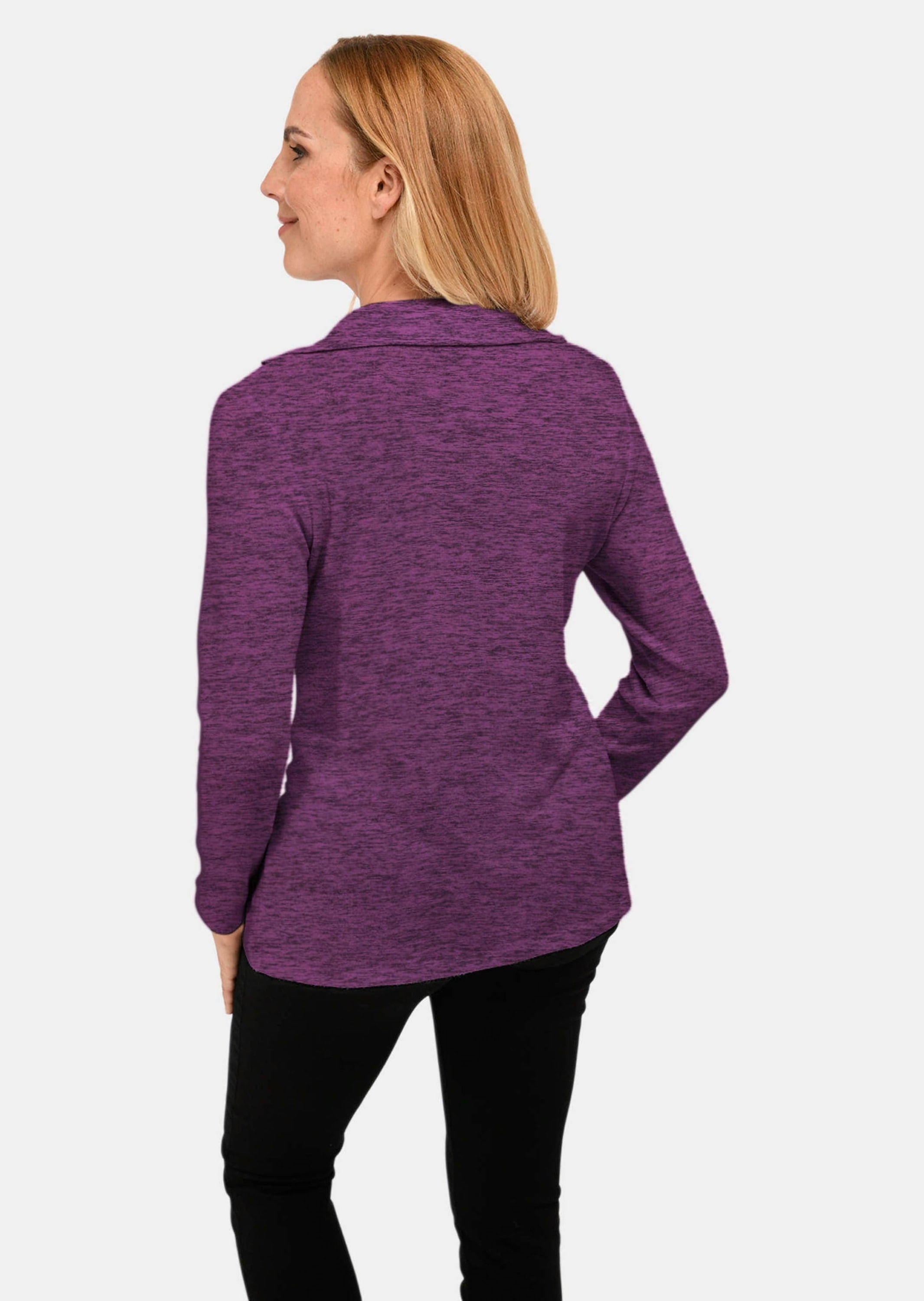 GOLDNER Longpullover »Flausch-Shirt Flauschiges Troyer- Shirt«