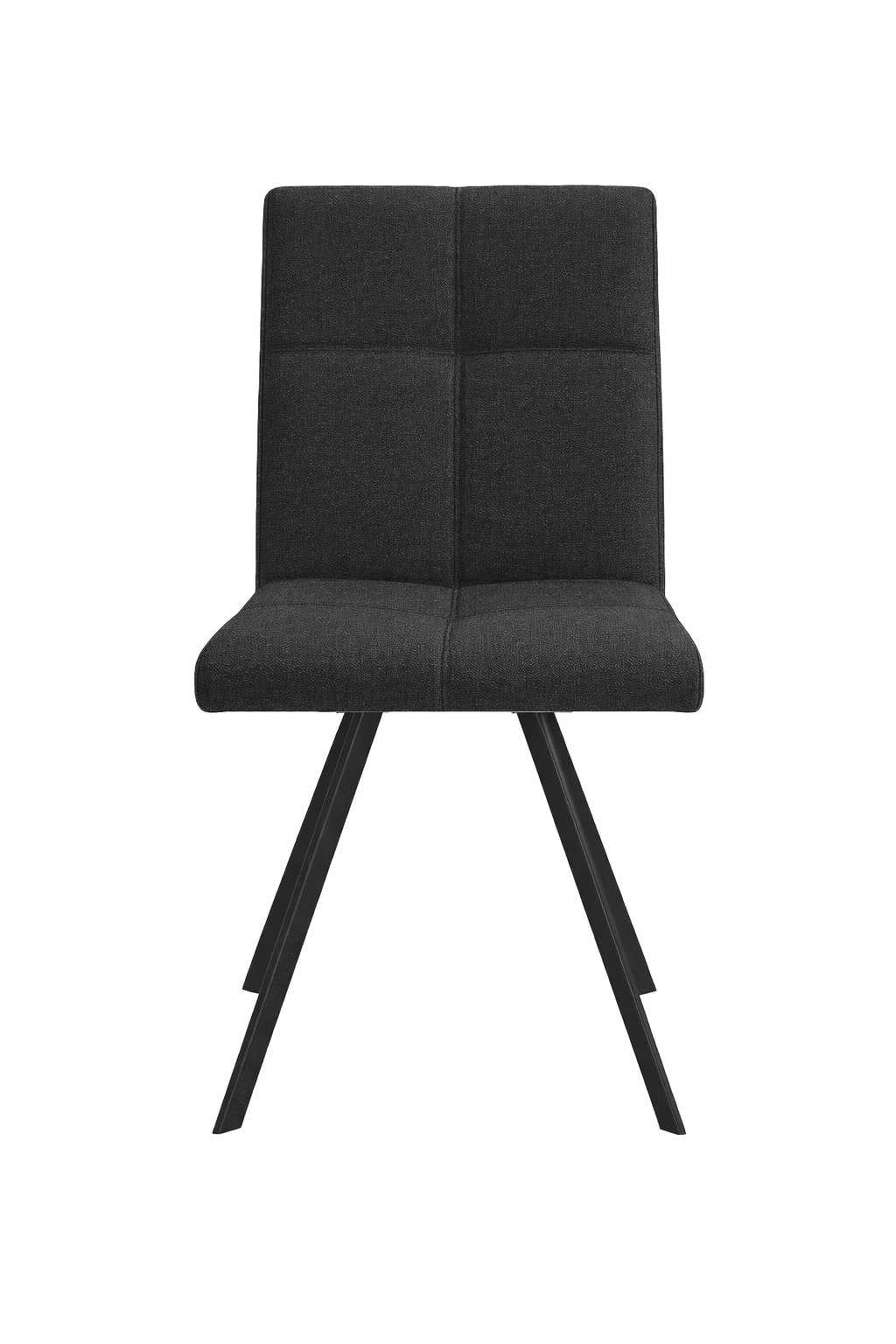 Home affaire Esszimmerstuhl »Mia Essstuhl, Wohnstuhl, Polsterstuhl, 4-Fußstuhl« (Set) 2 Stk.mit schwarz pulverbeschichteten Metallbeinen, gepolstert, modern