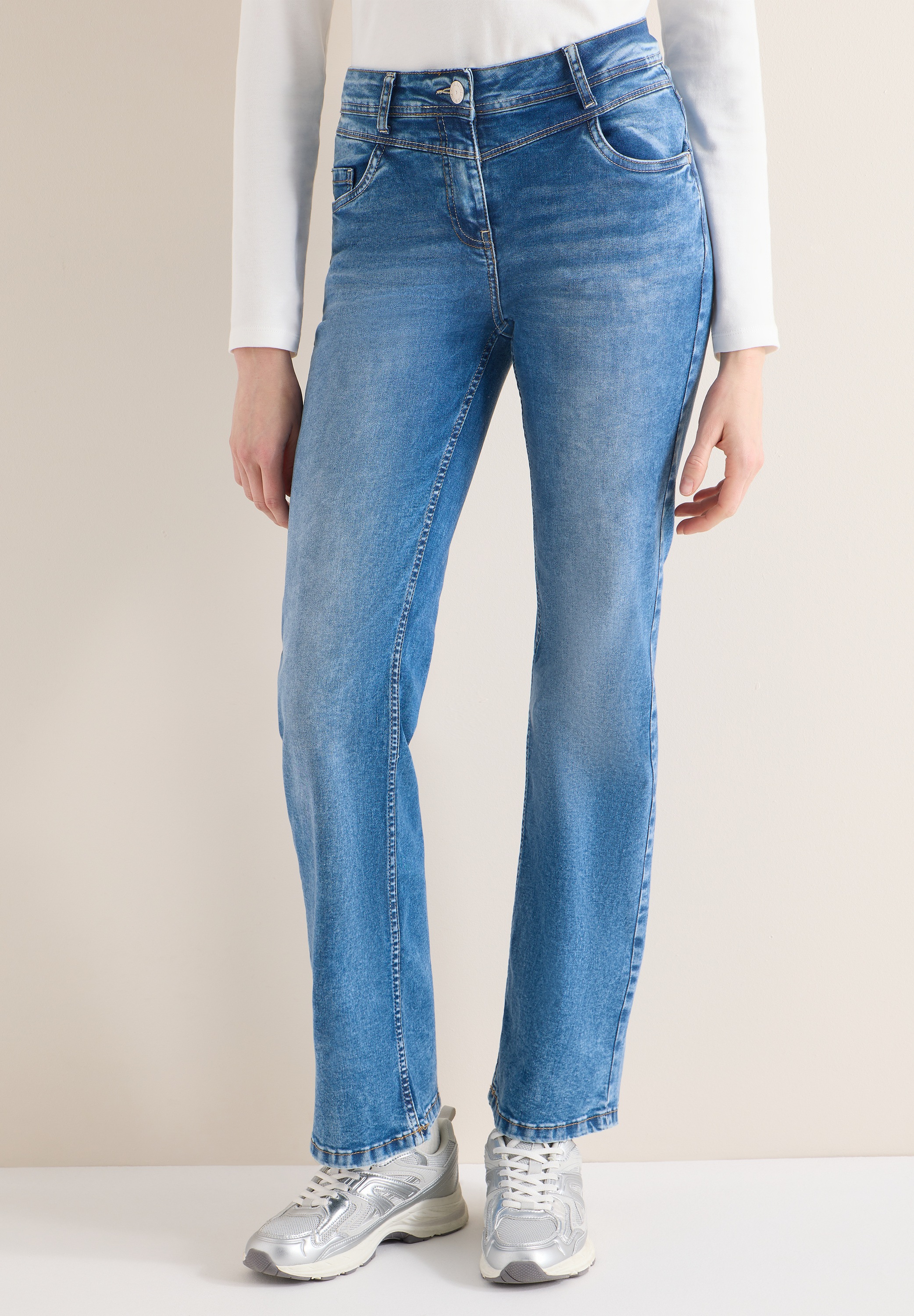 Cecil Slim-fit-Jeans aus Baumwolle mit Stretchanteil günstig online kaufen