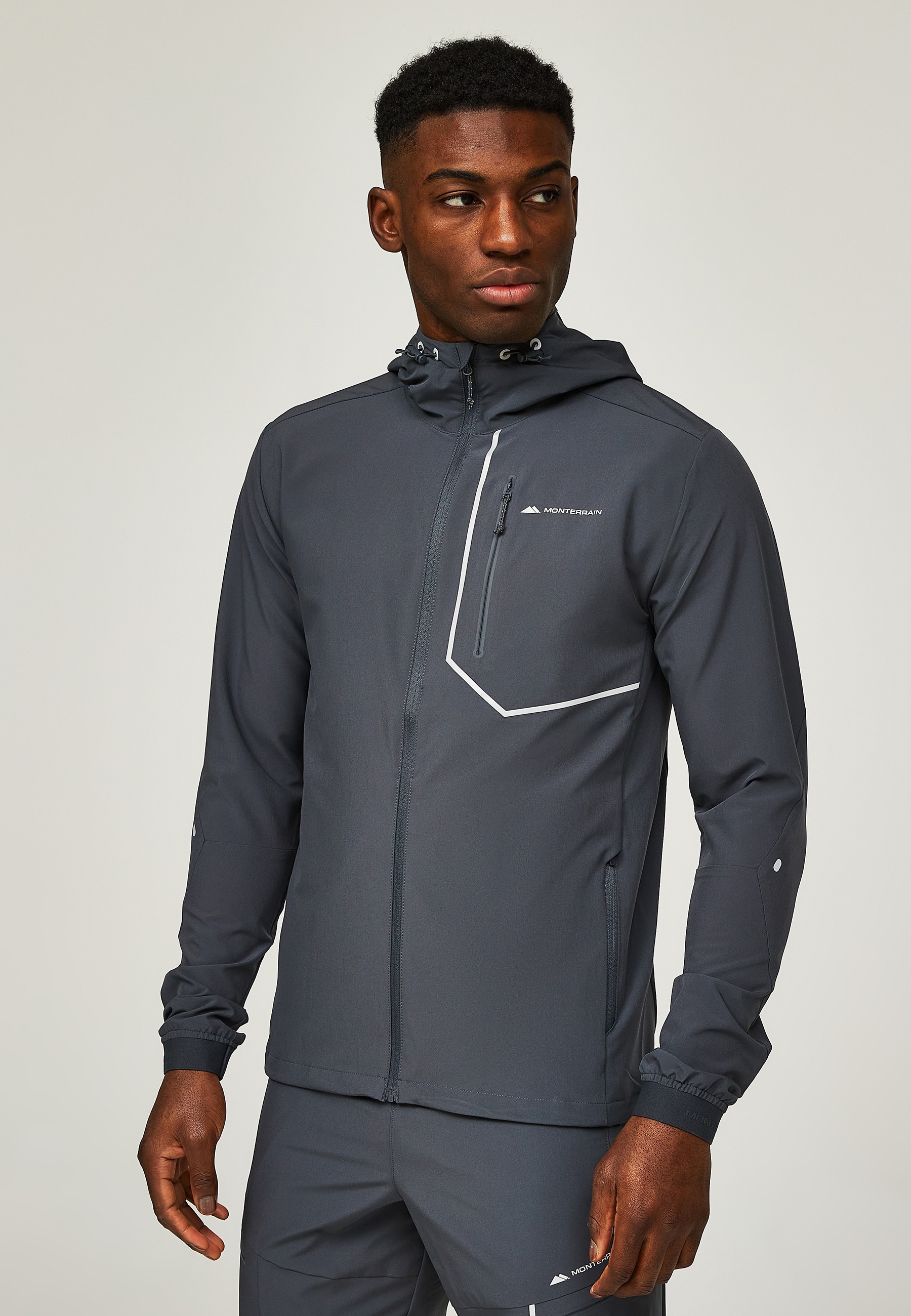 Monterrain Outdoorjacke »Monterrain RAMBLE 3.0 WOVEN HOODY« 1 Stk. tlg. mit Kapuze
