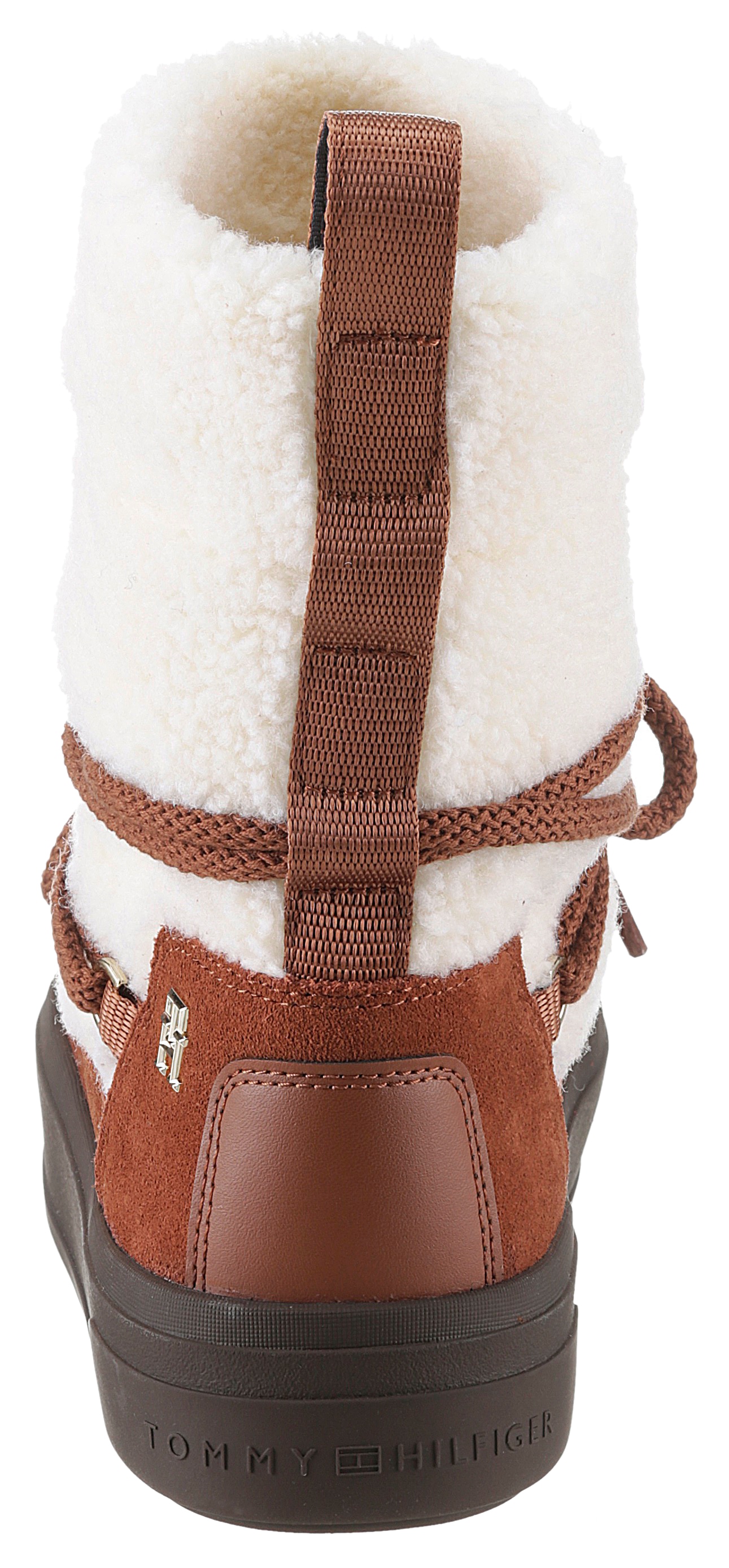 Tommy Hilfiger Snowboots "LACE-UP FAUX SHEARLING SNOWBOOT", Plateau, Winter günstig online kaufen