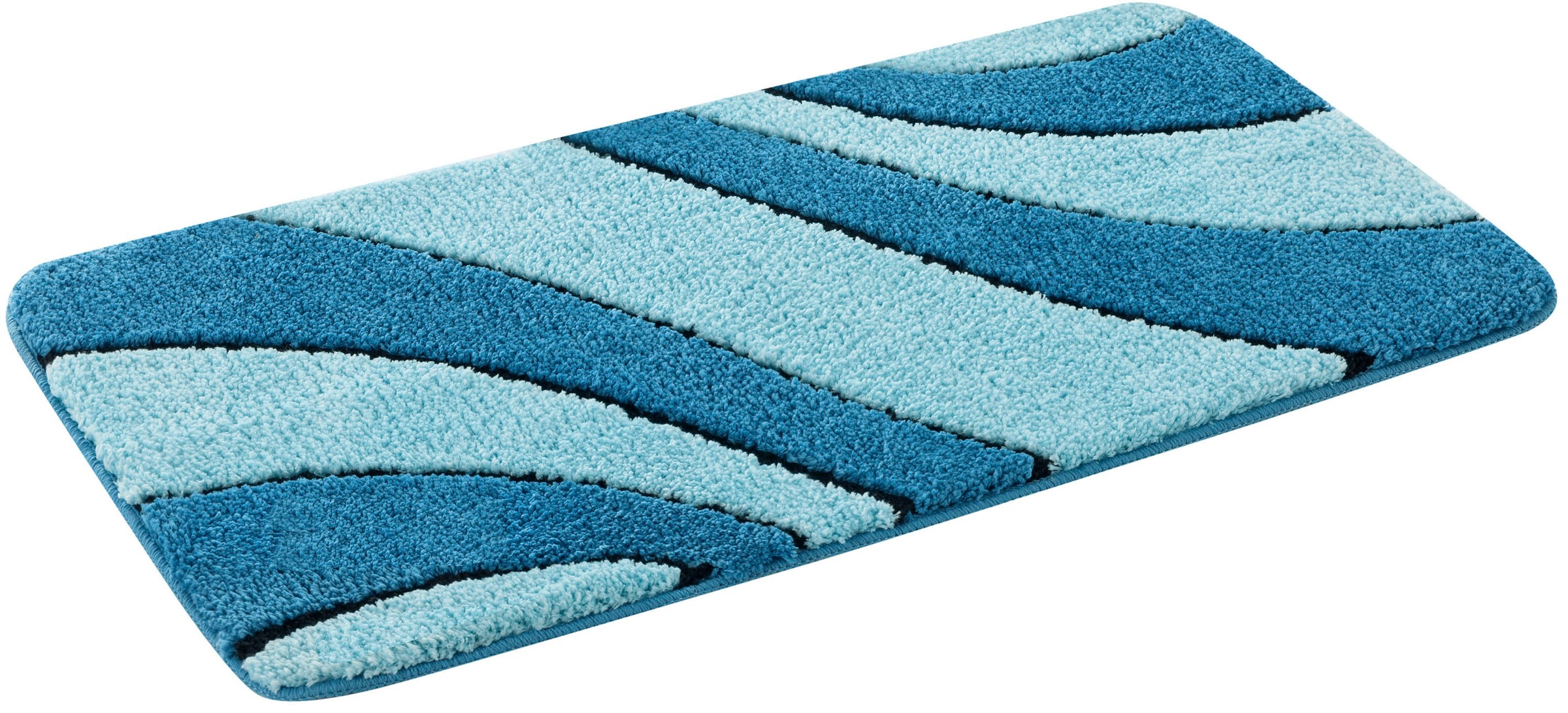 OTTO home Badematte "Anna, Badvorleger, Badezimmer Teppich" Höhe 16 mm ruts günstig online kaufen