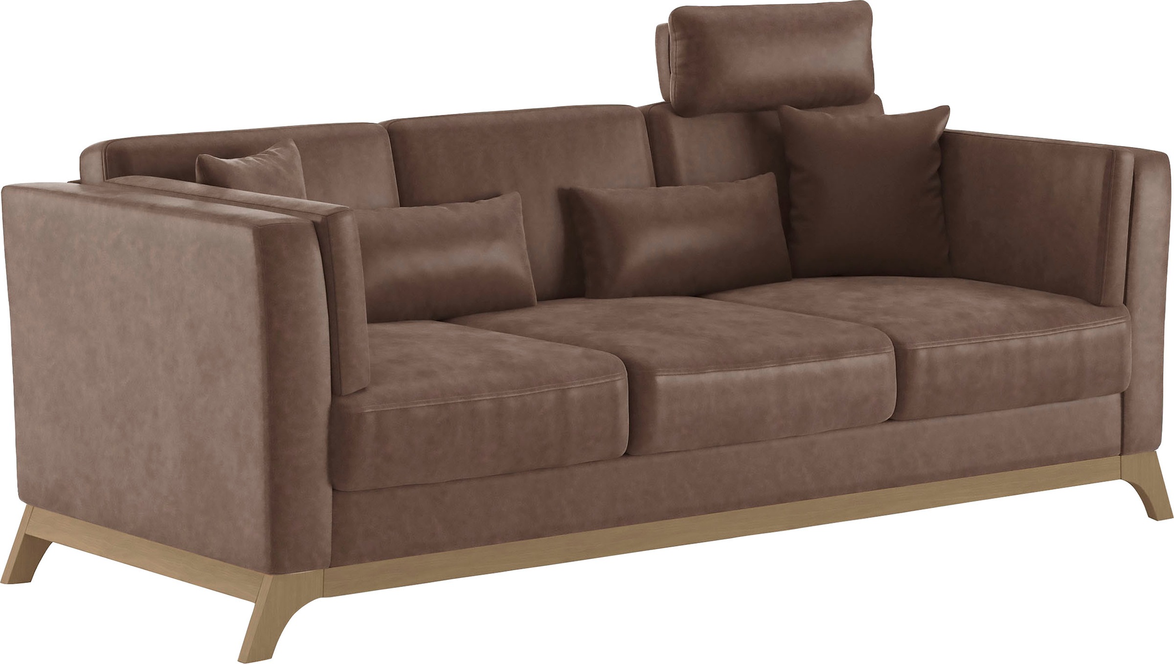 Home affaire 3-Sitzer »Viva«, mit Holzrahmen aus Buche