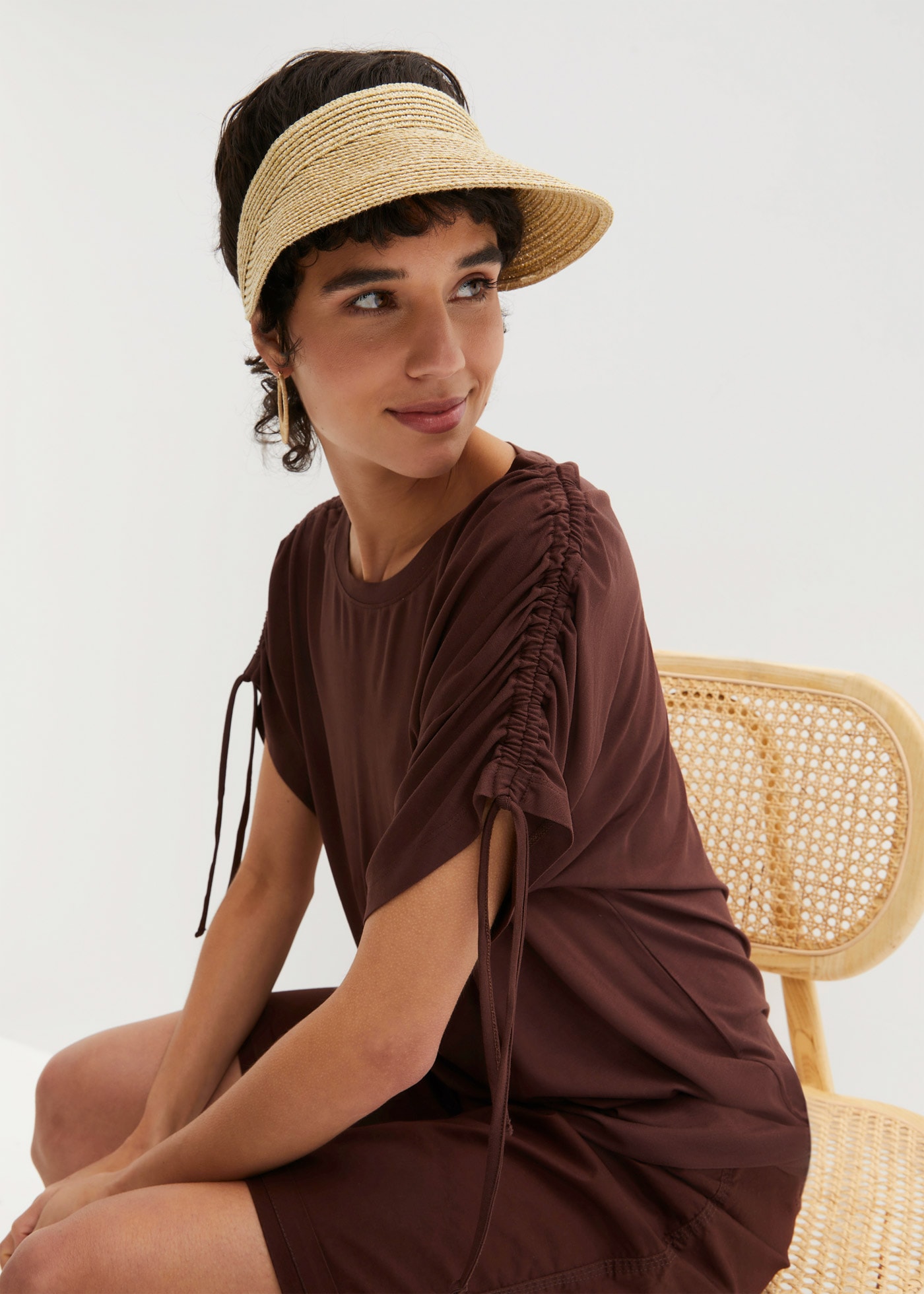 bonprix T-Shirt Shirt aus fließender Viskose