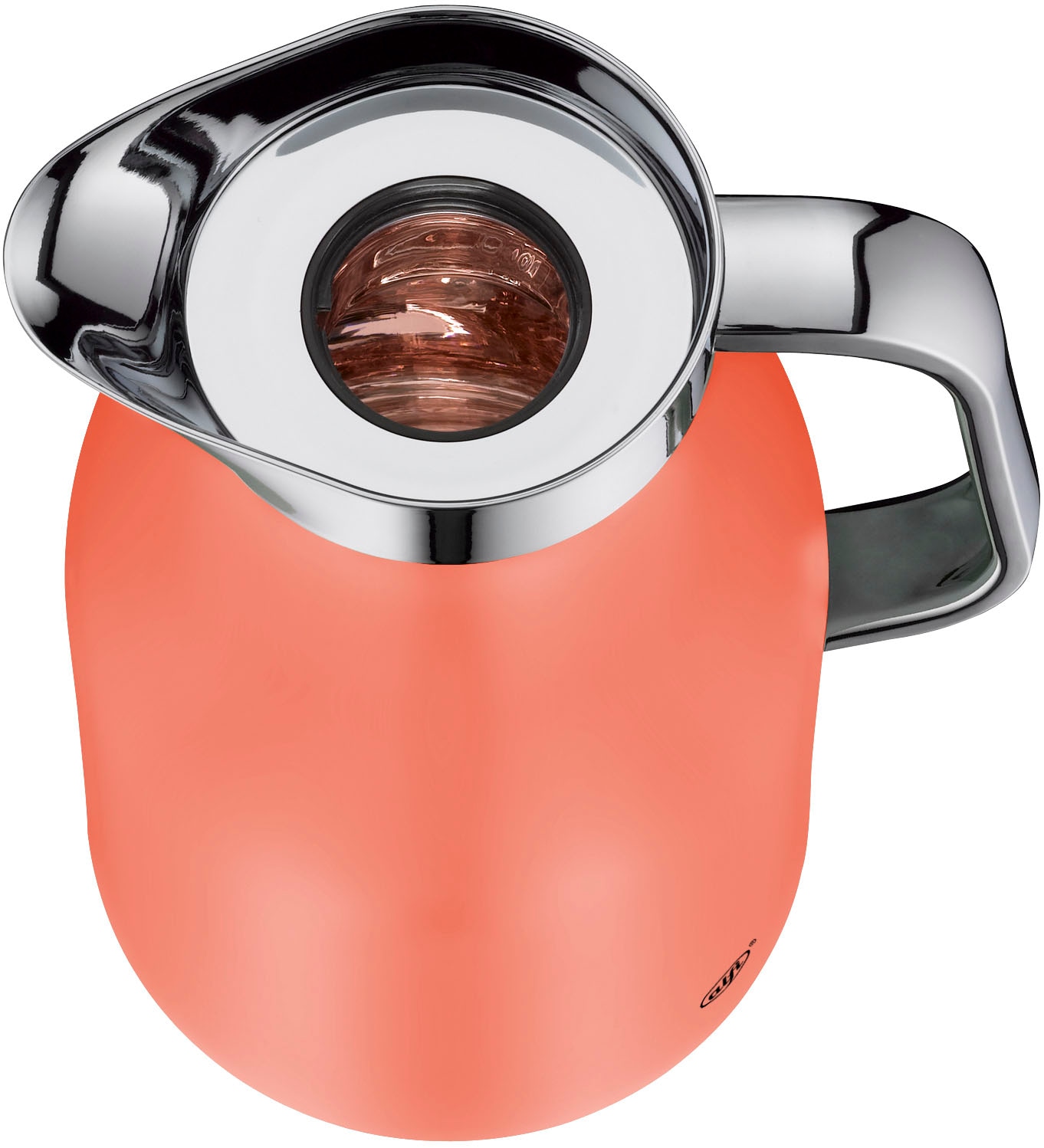 Alfi Isolierkanne »SKYLINE, mit Hartglaseinsatz und ergonomischem Griff«, 1 l, (1 St.), 12h heiß & 24h kalt, Drehverschluss mit bequemem Druckknopf
