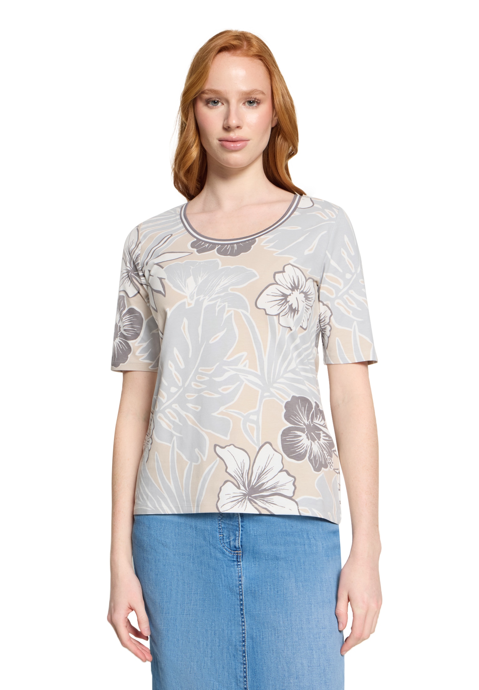 Betty Barclay Kurzarmshirt »Damen mit Blumenprint« 1 tlg.