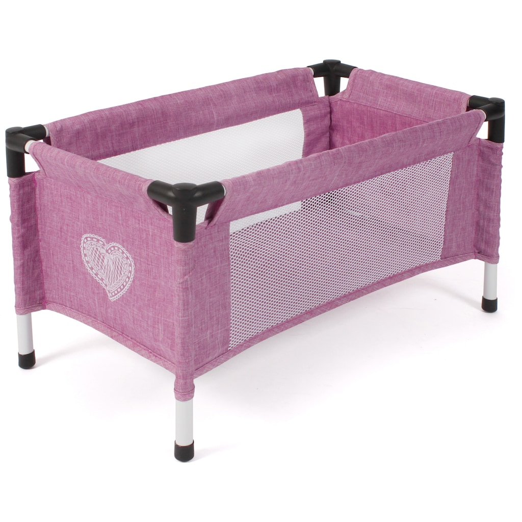 CHIC2000 Puppenbett »Puppen-Reisebett, Jeans Pink«