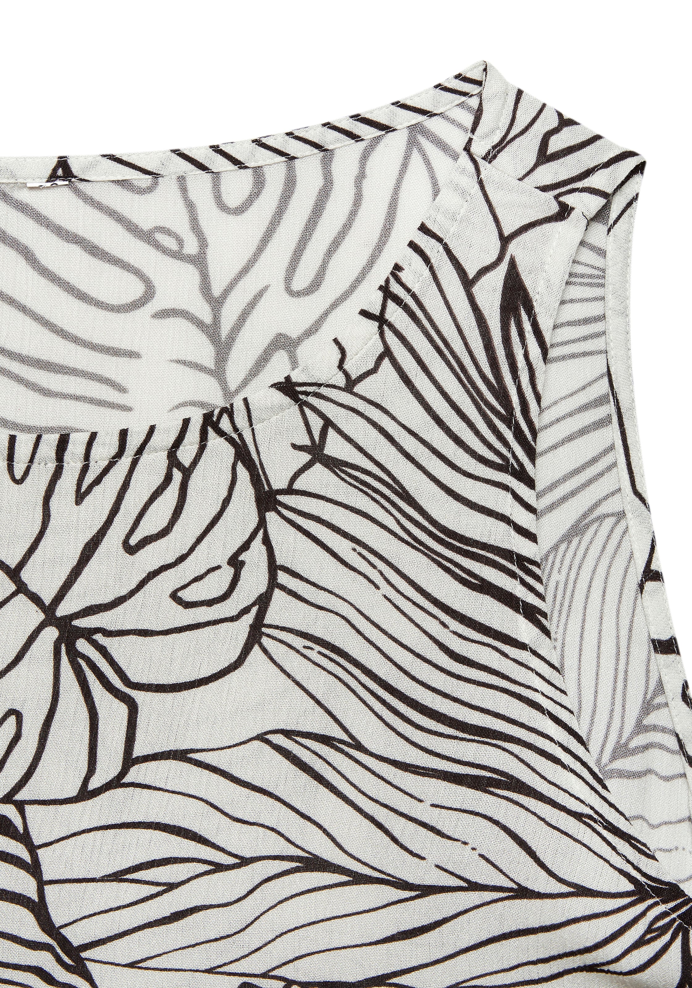 s.Oliver Blusentop, aus gekreppter Viskose, sommerliches Blusenshirt mit Alloverprint
