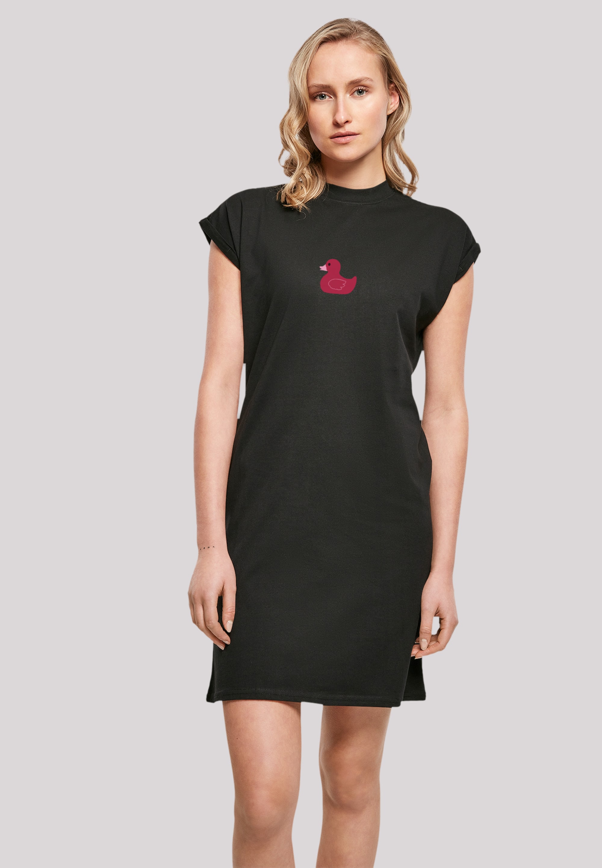 F4NT4STIC Shirtkleid "Magenta Ente" Ohne Taschen Print günstig online kaufen
