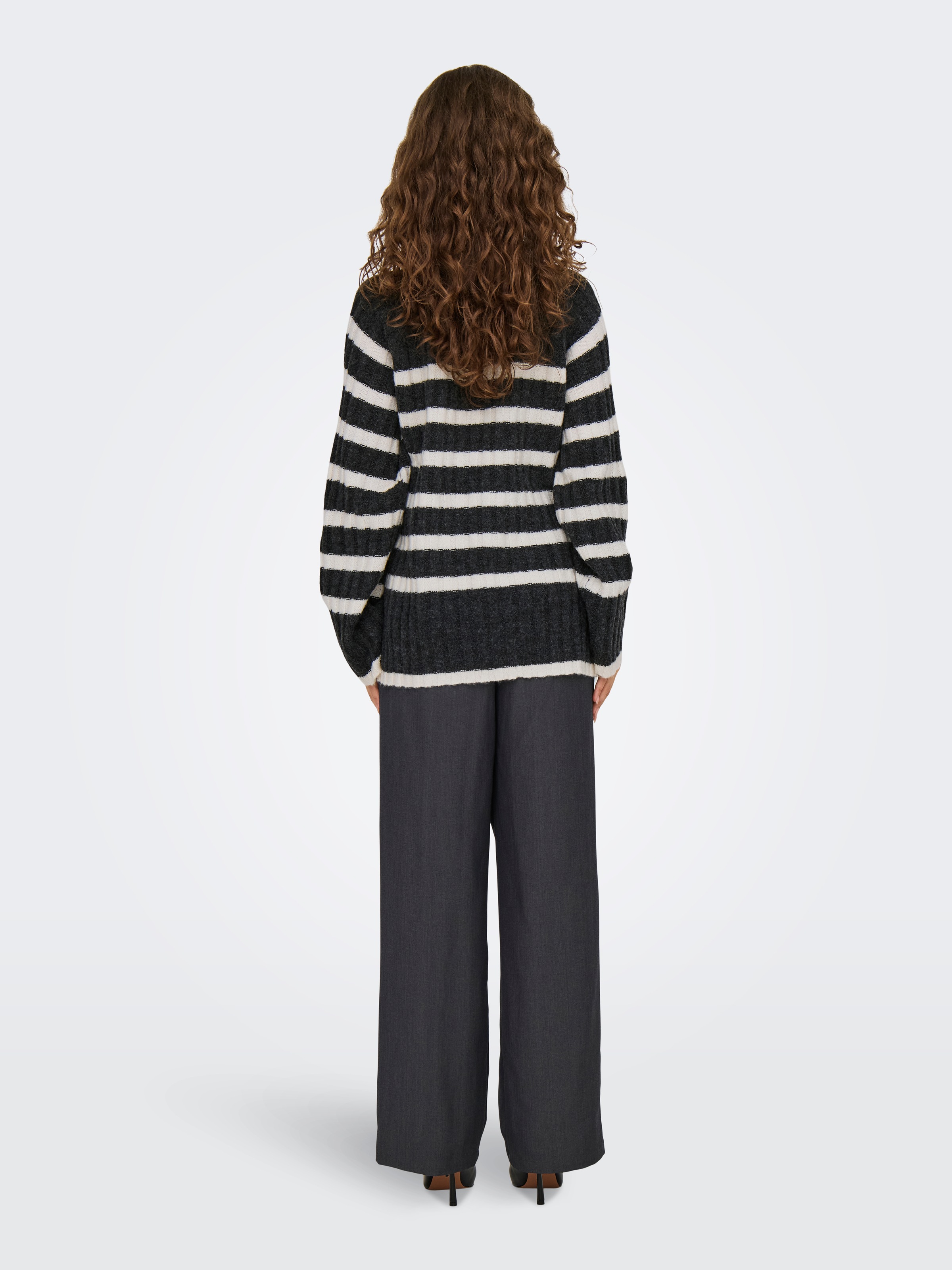 JDY Rollkragenpullover »JDYMILEY L/S LONG STRIPE PULLOV KNT NOOS«