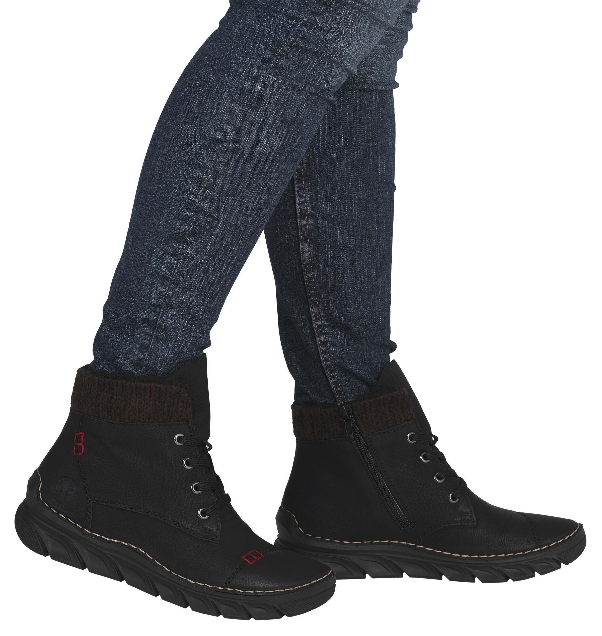 Rieker Winterboots, Schnürboots, Stiefelette, Casual-Boots mit softem Schaftrand