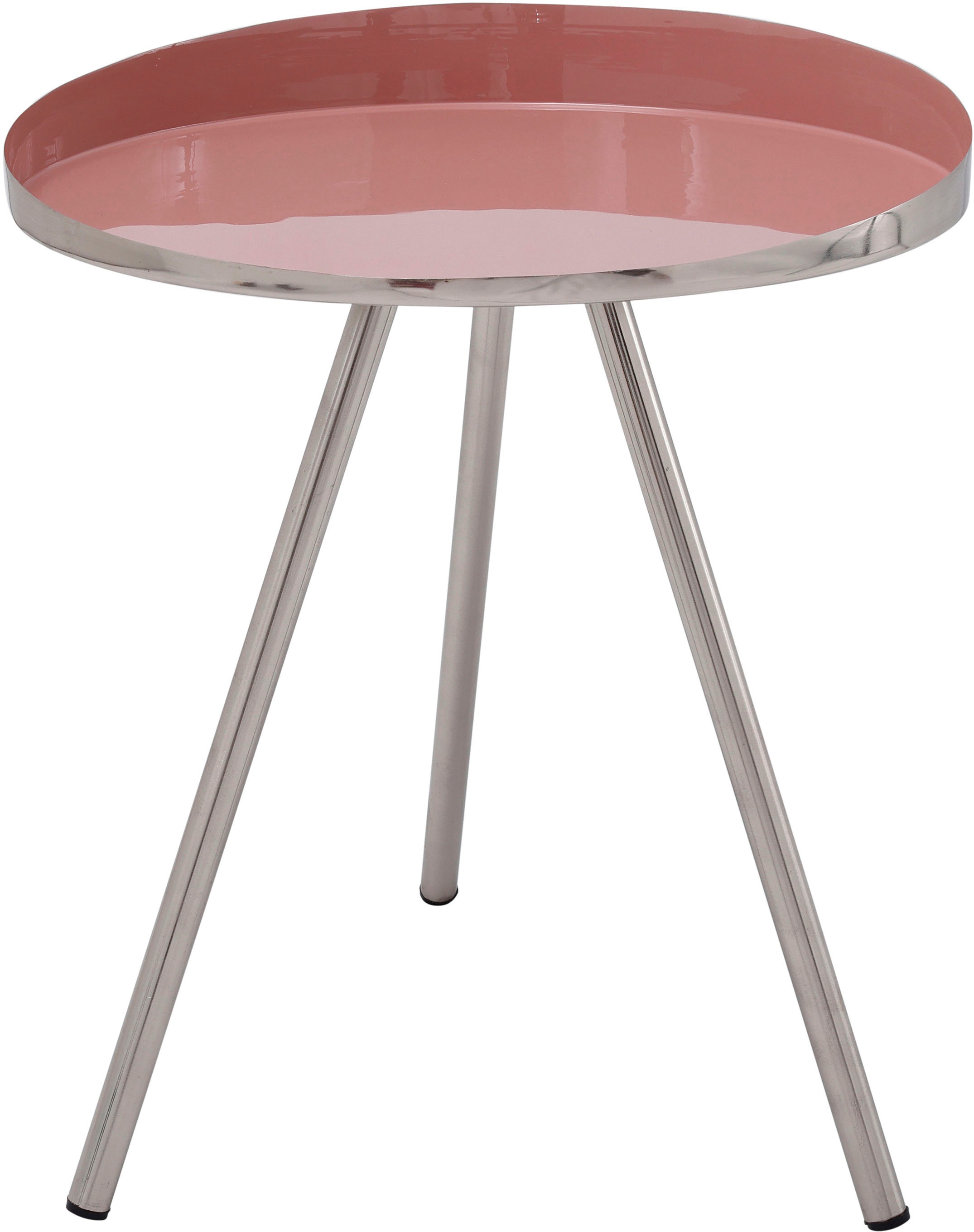 Kayoom Beistelltisch »Morrison, runder Beistelltisch, edler Look«, (1 St.), Dekorativ, glanzvolle Lackierung, stilvolles Design